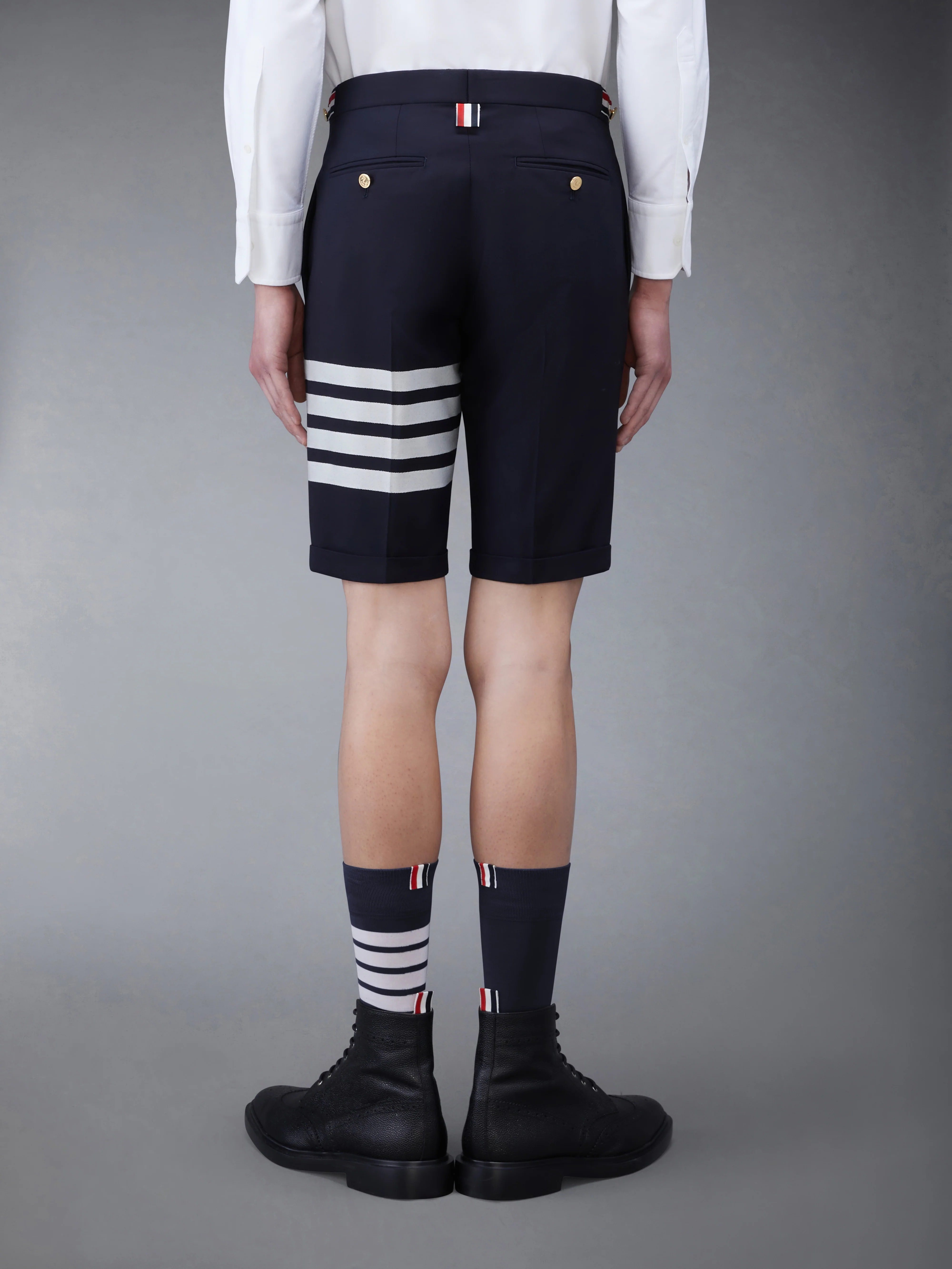 PLAIN WEAVE 4-BAR LOW RISE SHORTS - Image 3