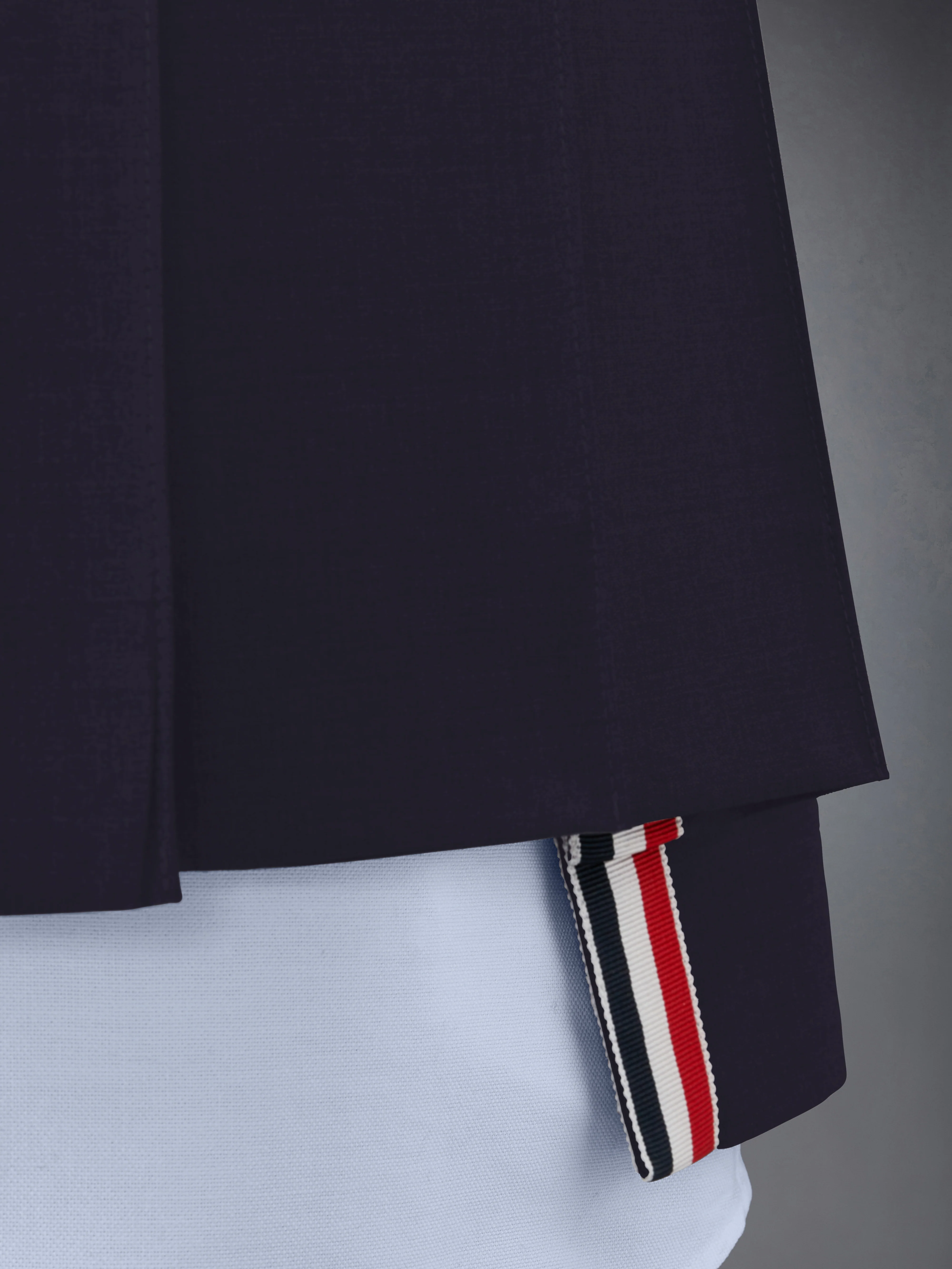 PLAIN WEAVE 4-BAR PLEATED MINI SKIRT - Image 5