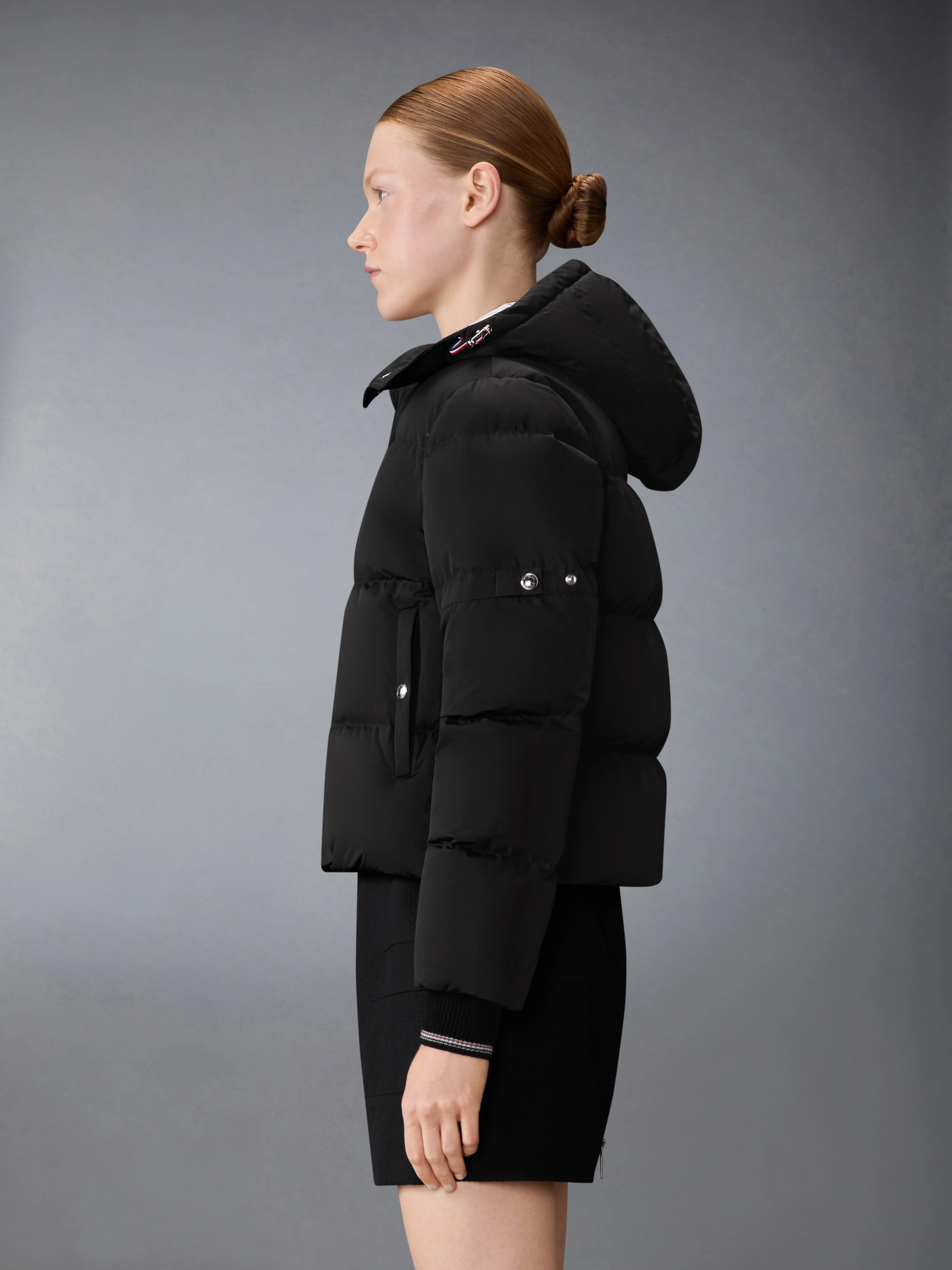 POLY TECH DOWN FILLED ARMBAND CROPPED PARKA - Image 4