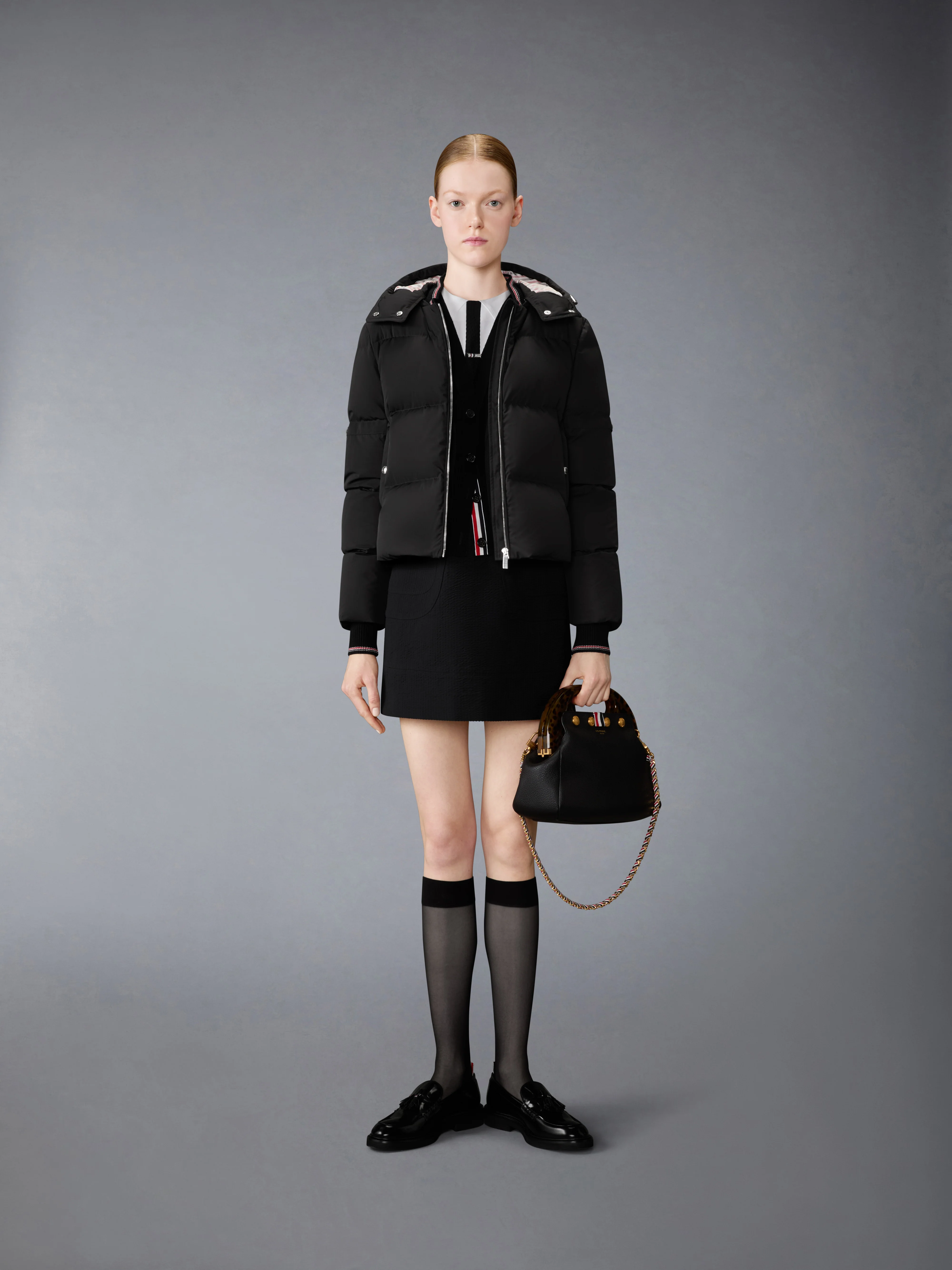 POLY TECH DOWN FILLED ARMBAND CROPPED PARKA - Image 5