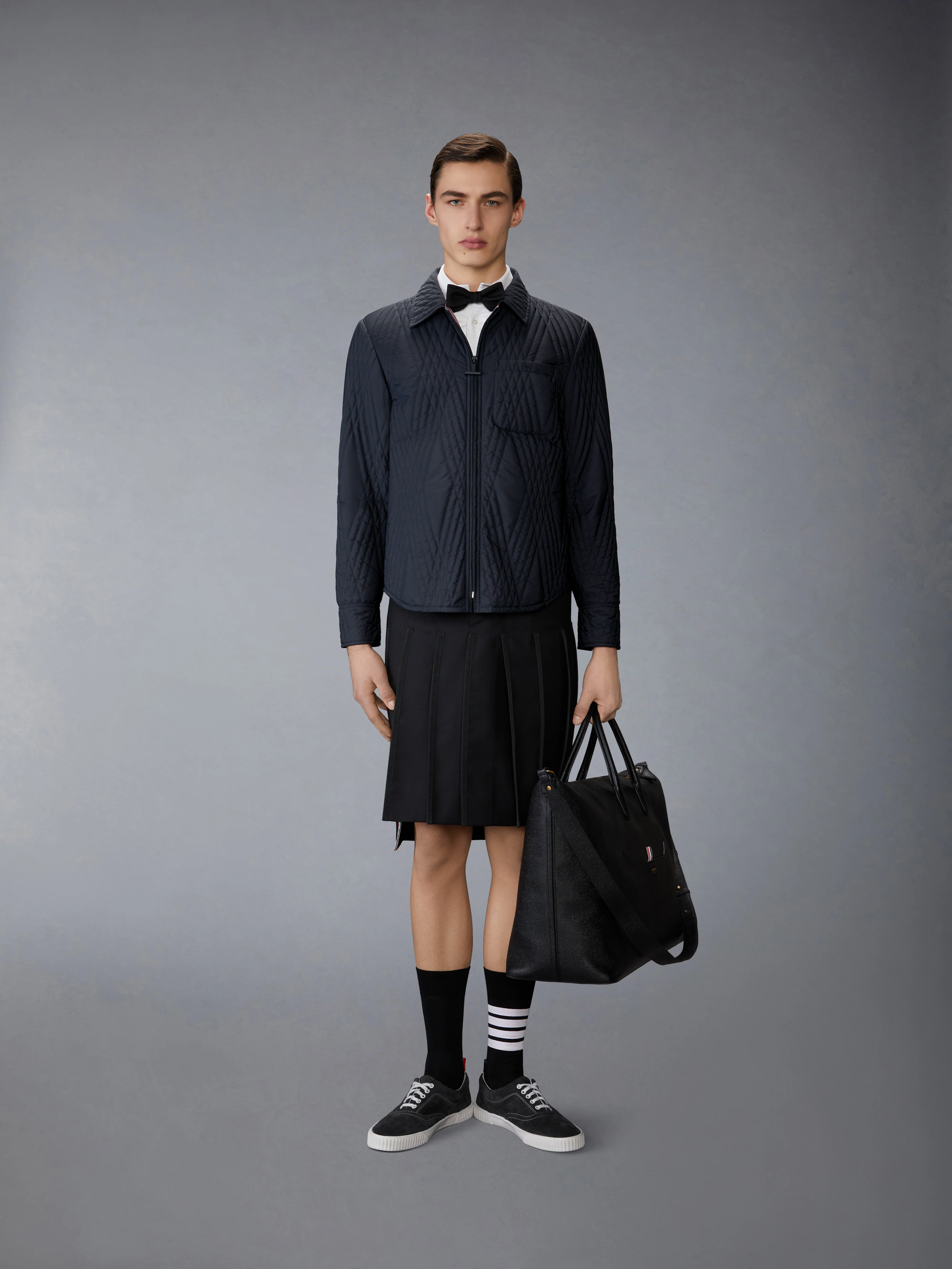 POLY TWILL ECO FILLED QUILTED OVERSIZE SHIRT - Image 3