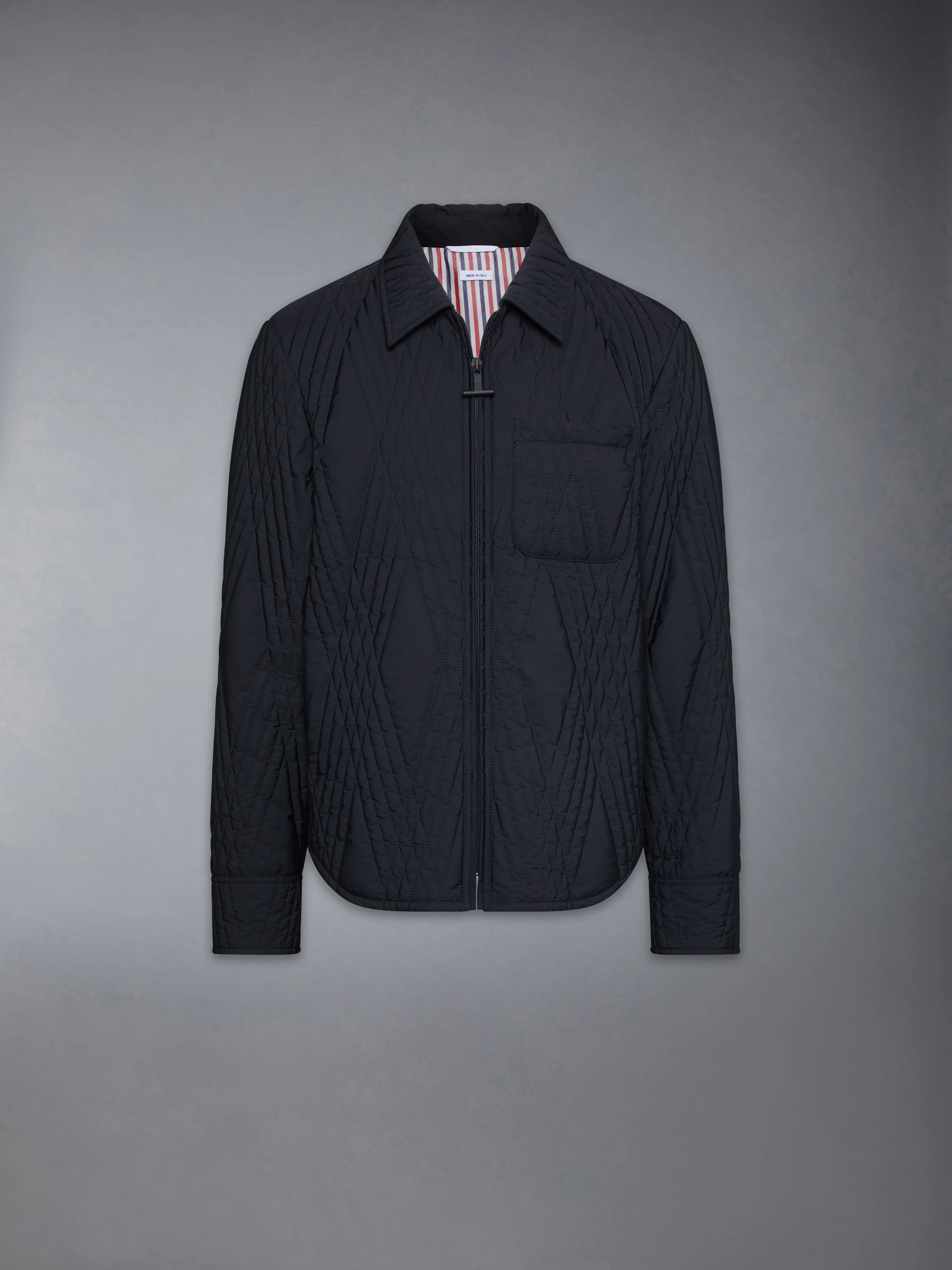 POLY TWILL ECO FILLED QUILTED OVERSIZE SHIRT - Image 6