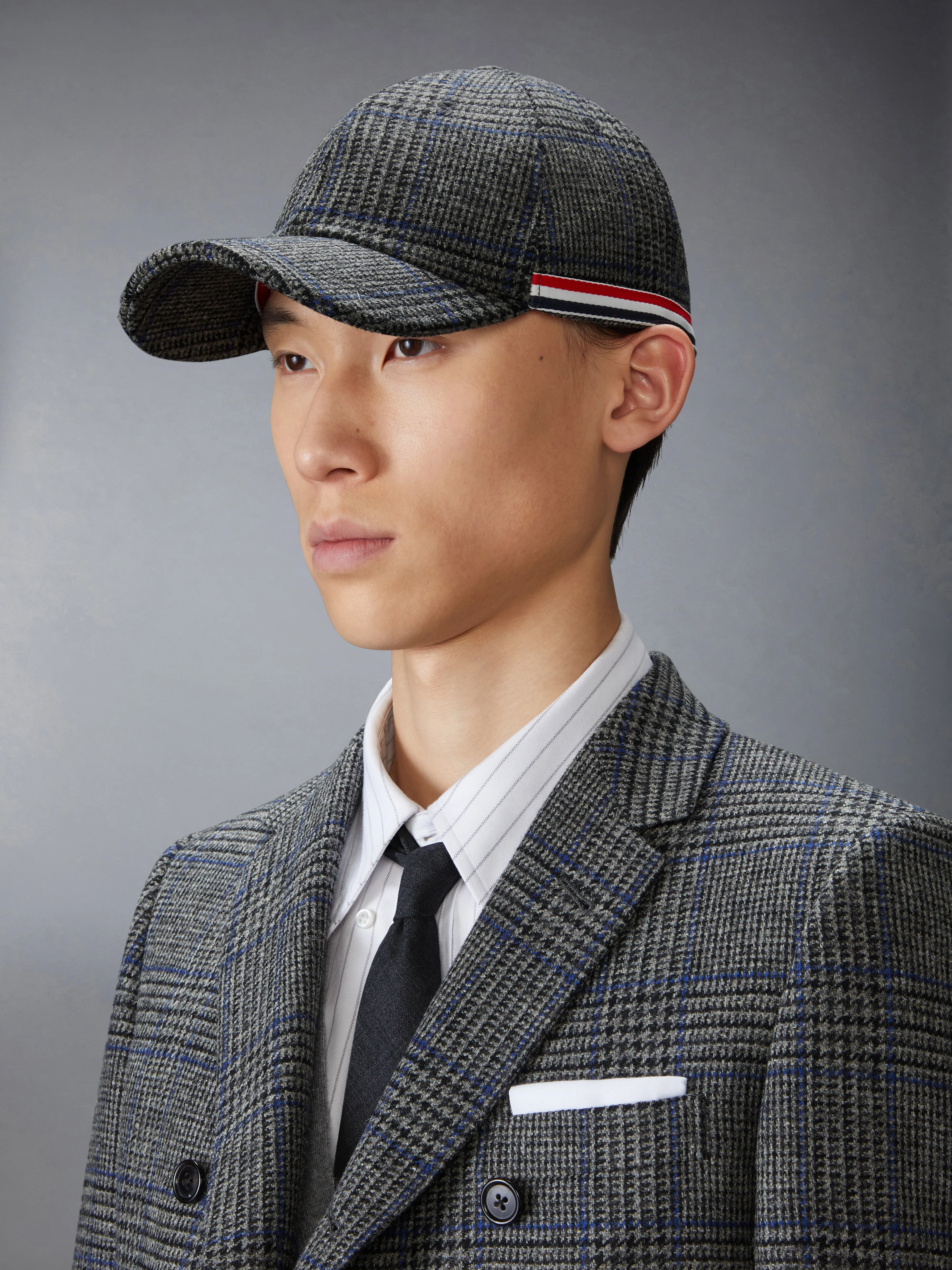 PRINCE OF WALES HUNTING TWEED 6-PANEL BASEBALL CAP - Image 2