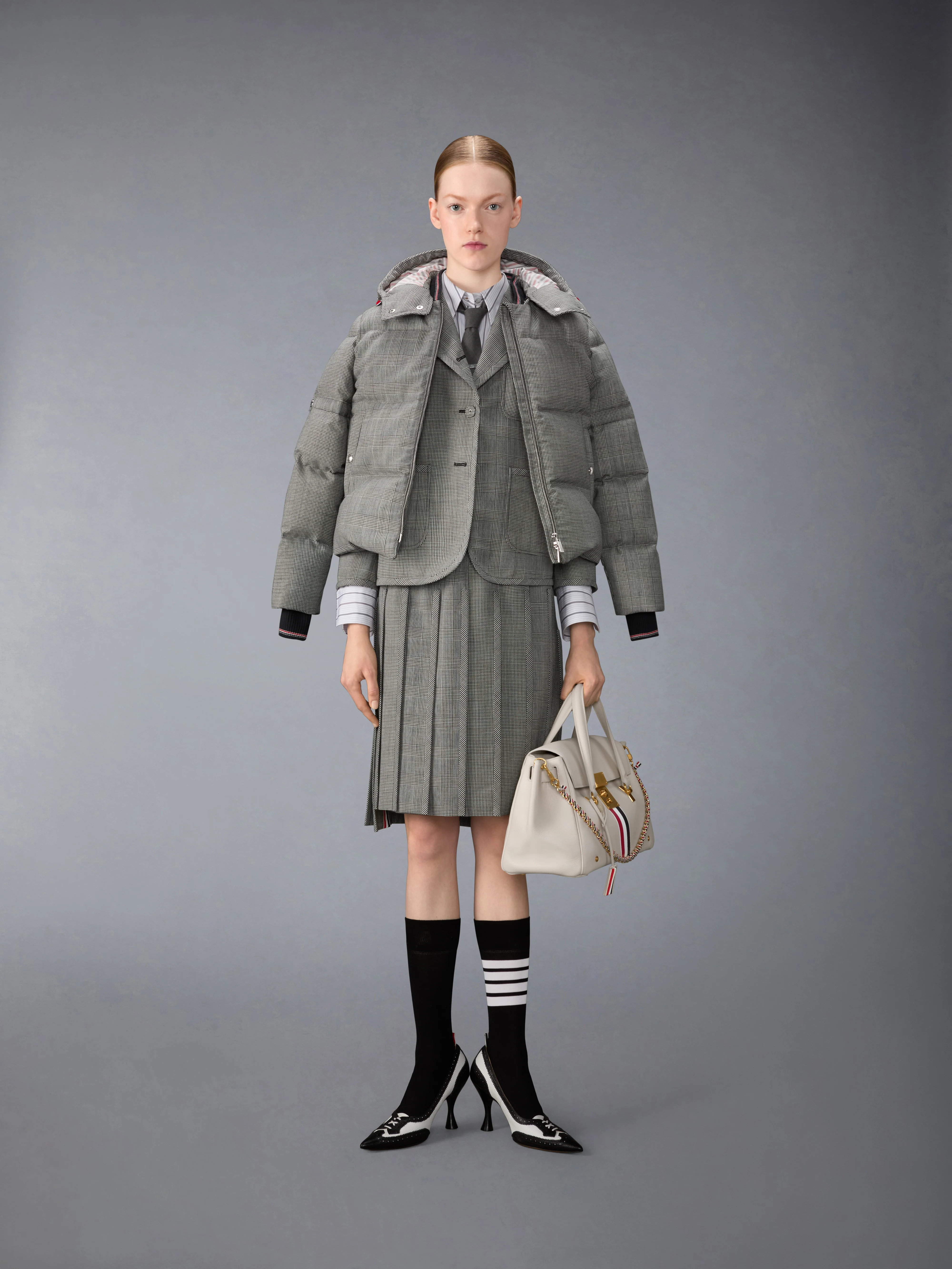 PRINCE OF WHALES FUNMIX WOOL DOWN FILLED  JACKET - Image 4