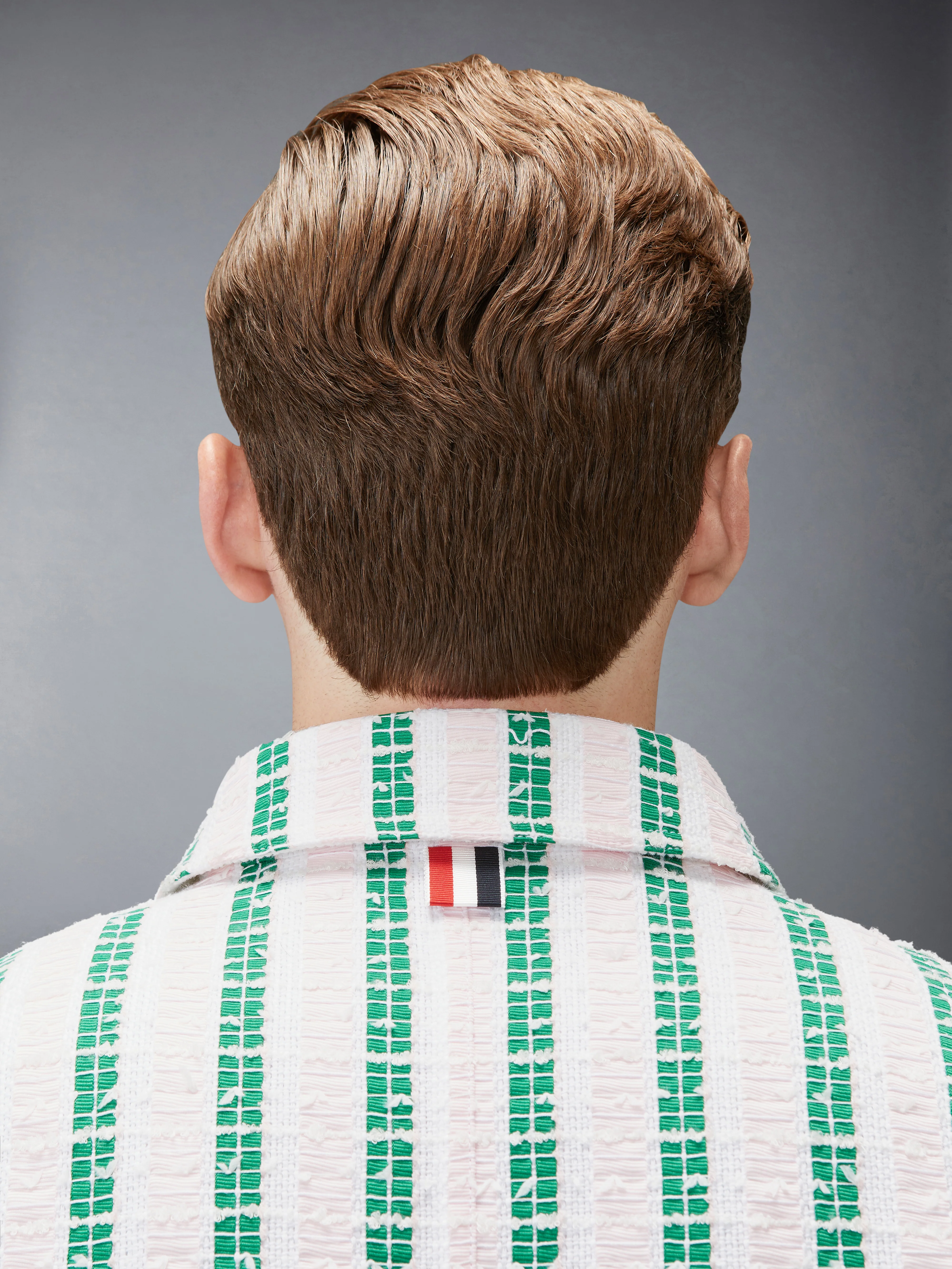 REPP STRIPE GROSGRAIN TWEED UTILITY JACKET - Image 5
