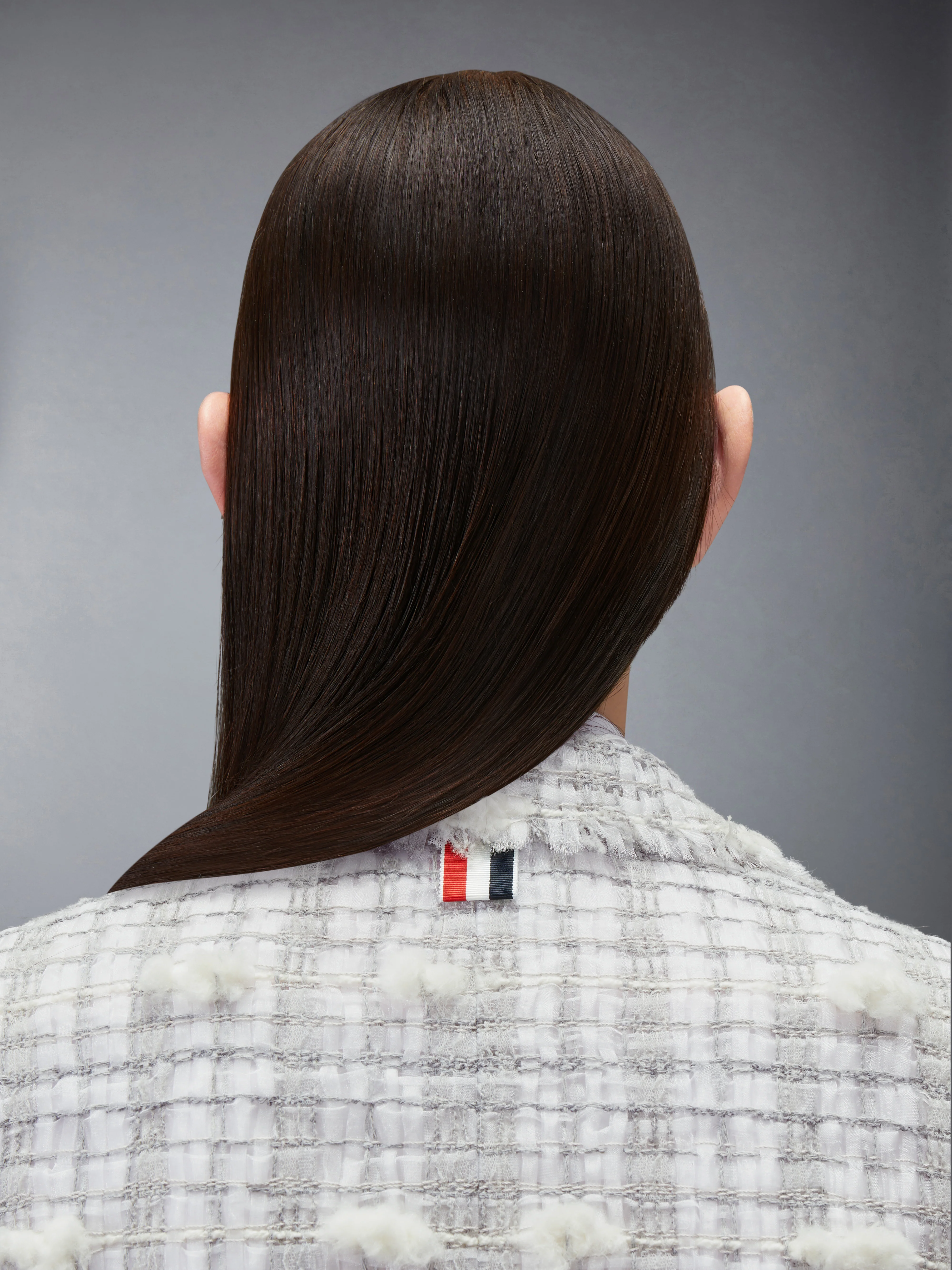 REPP STRIPE POUF TWEED CROPPED JACKET - Image 6