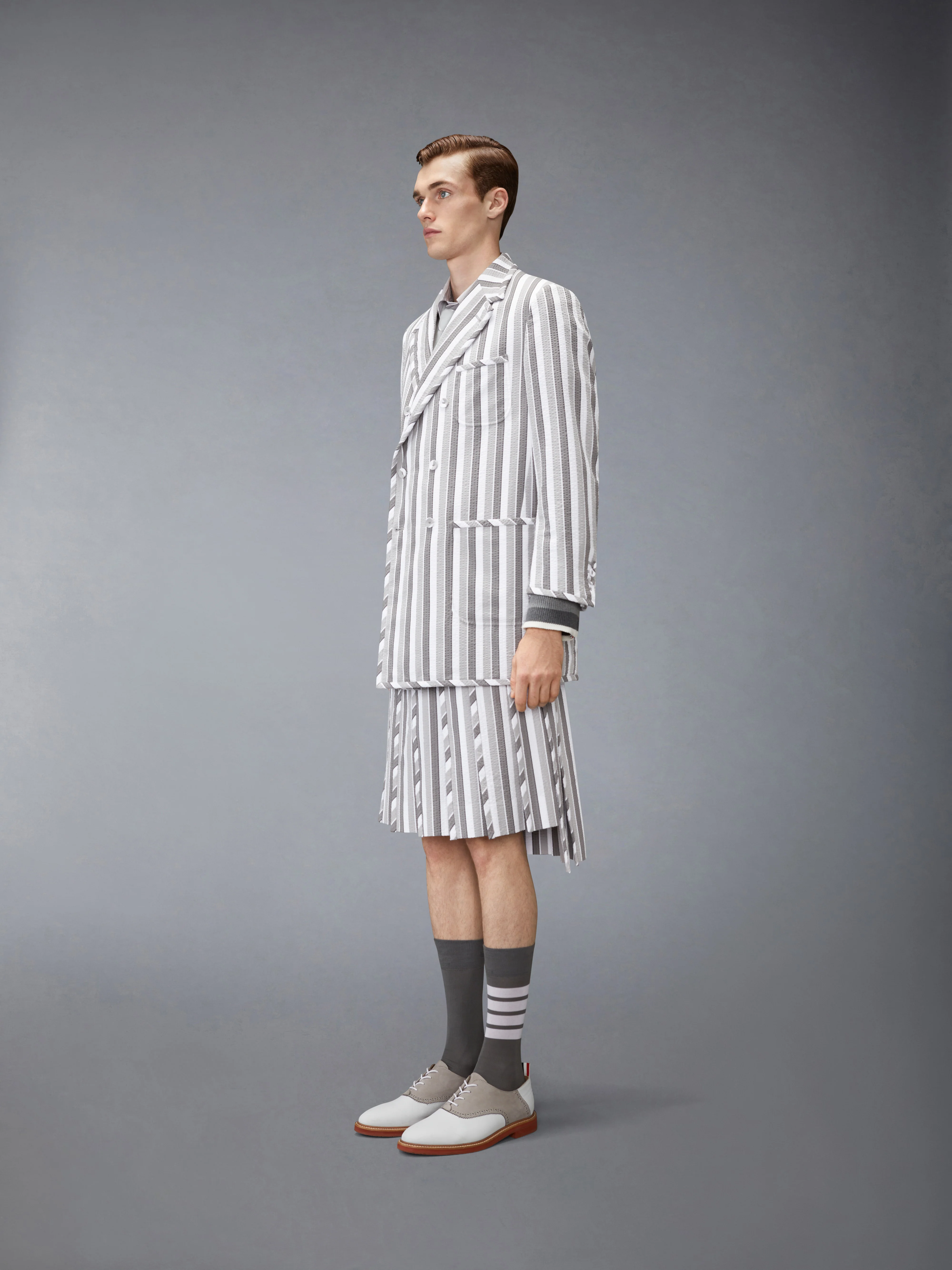 REPP STRIPE SEERSUCKER OVERSIZED SPORTCOAT - Image 2