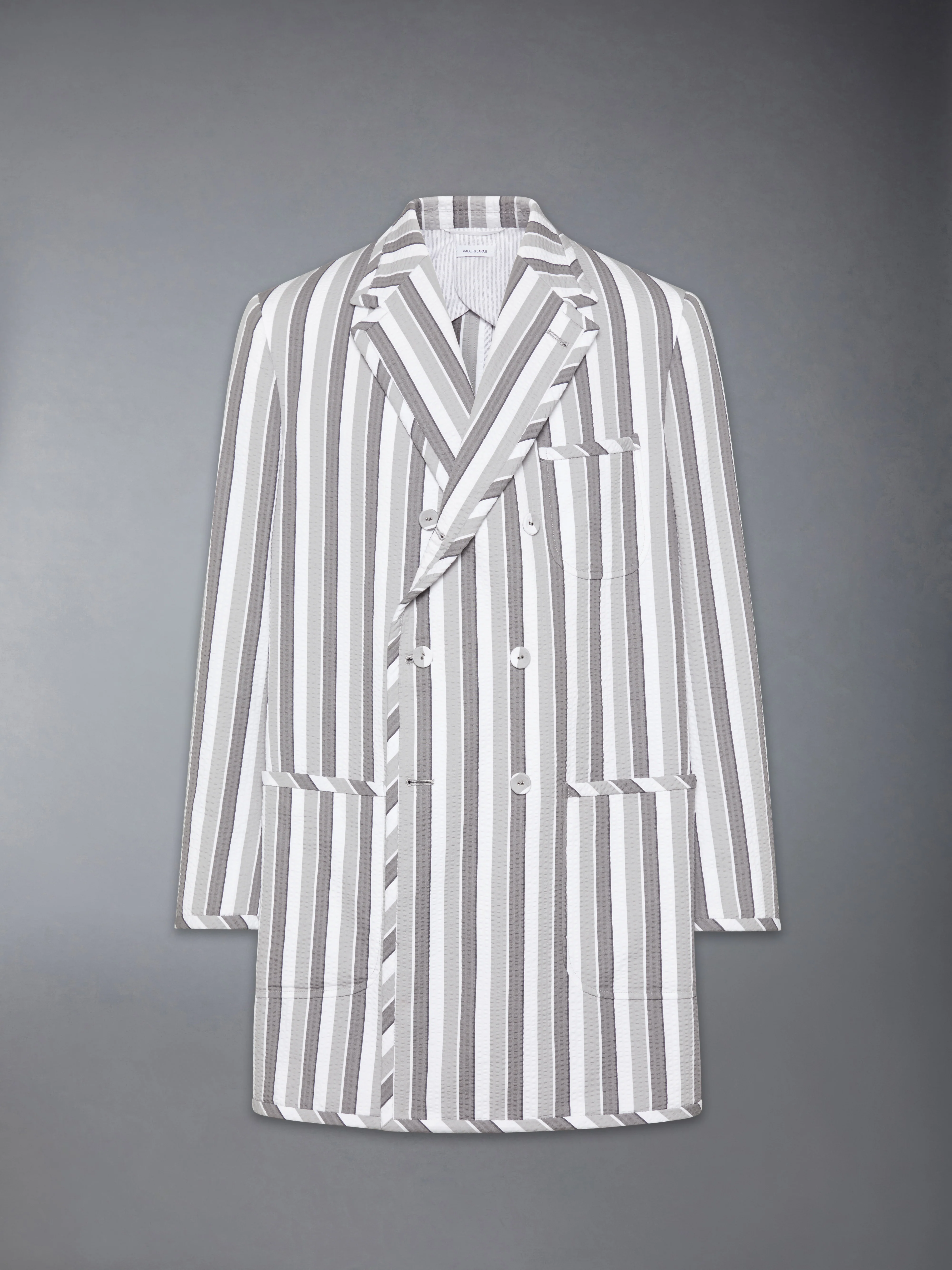REPP STRIPE SEERSUCKER OVERSIZED SPORTCOAT - Image 7