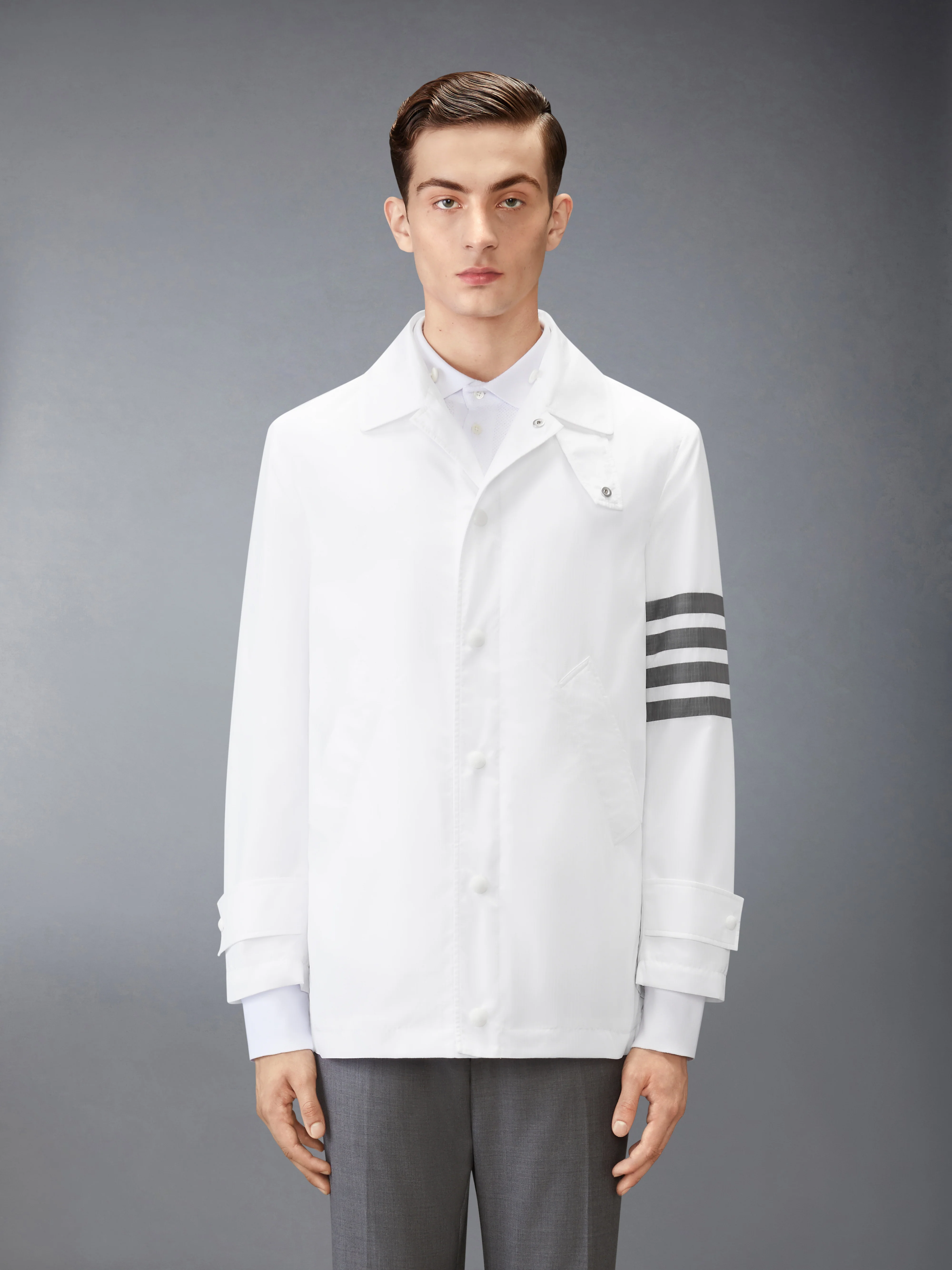 RIPSTOP 4-BAR UNCONSTRUCTED RELAXED OVERCOAT - Image 2
