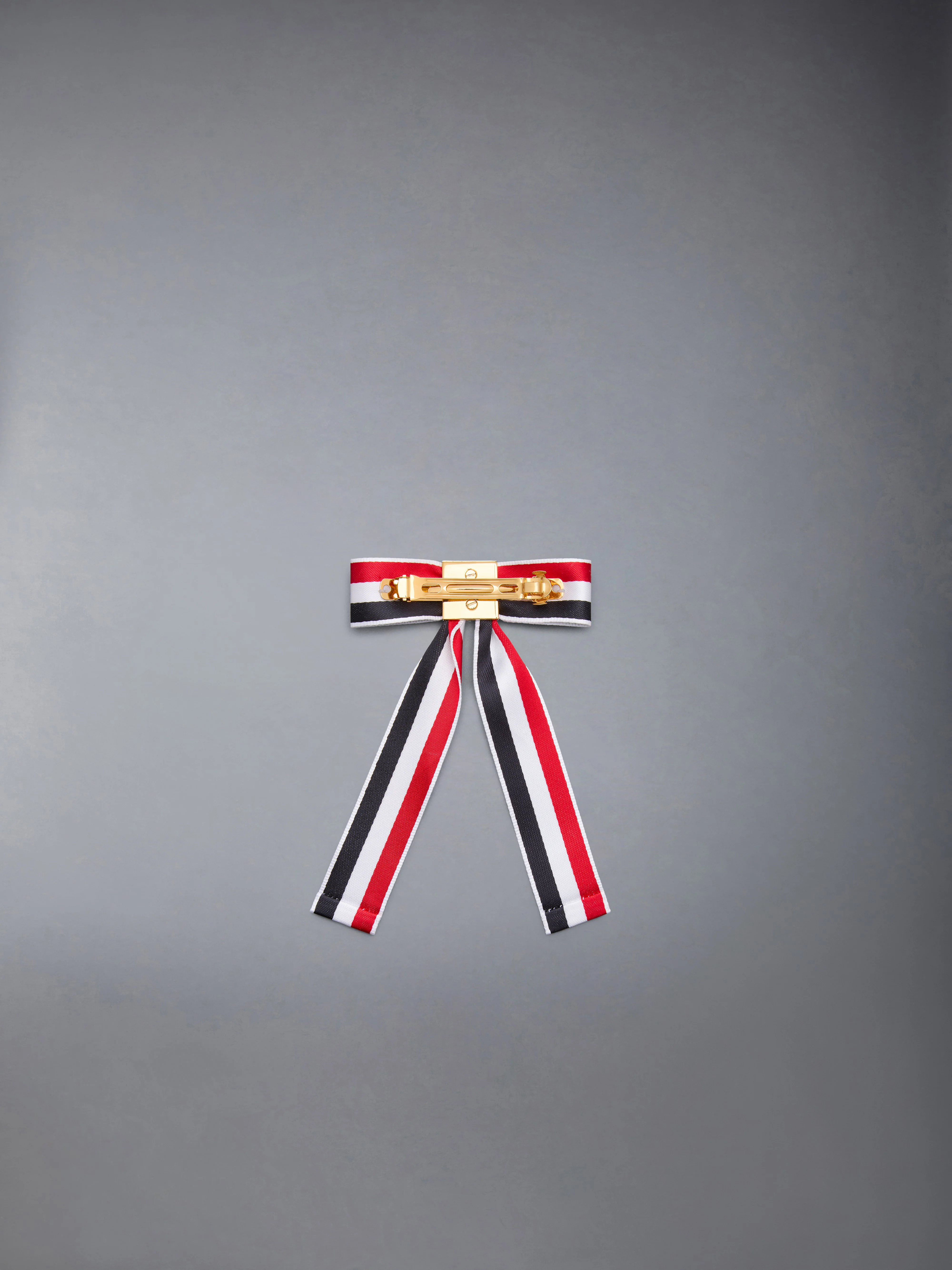 SATIN RWB BOW BARRETTE - Image 3