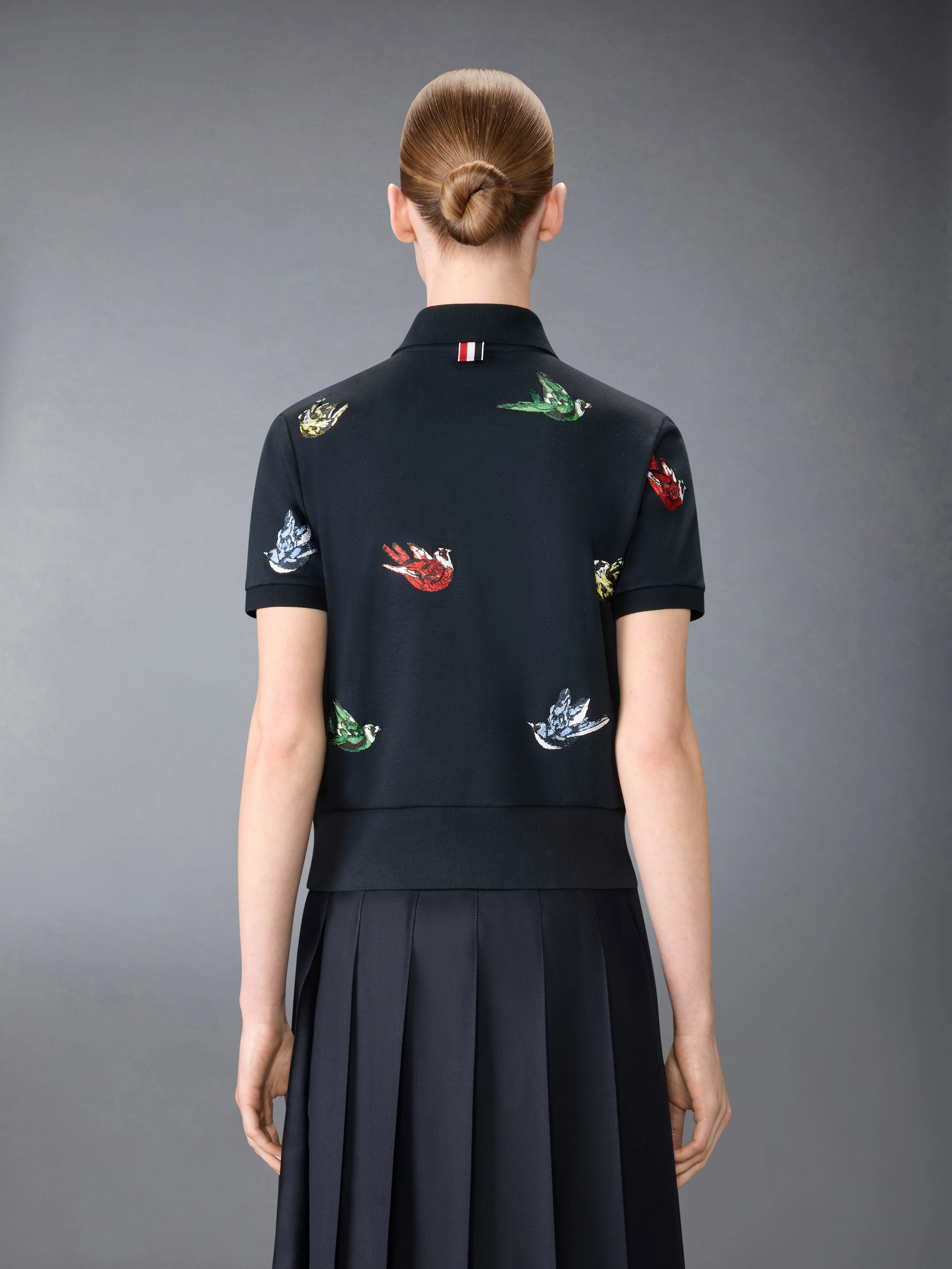 SATIN STITCH BIRD EMBROIDERY POLO - Image 2