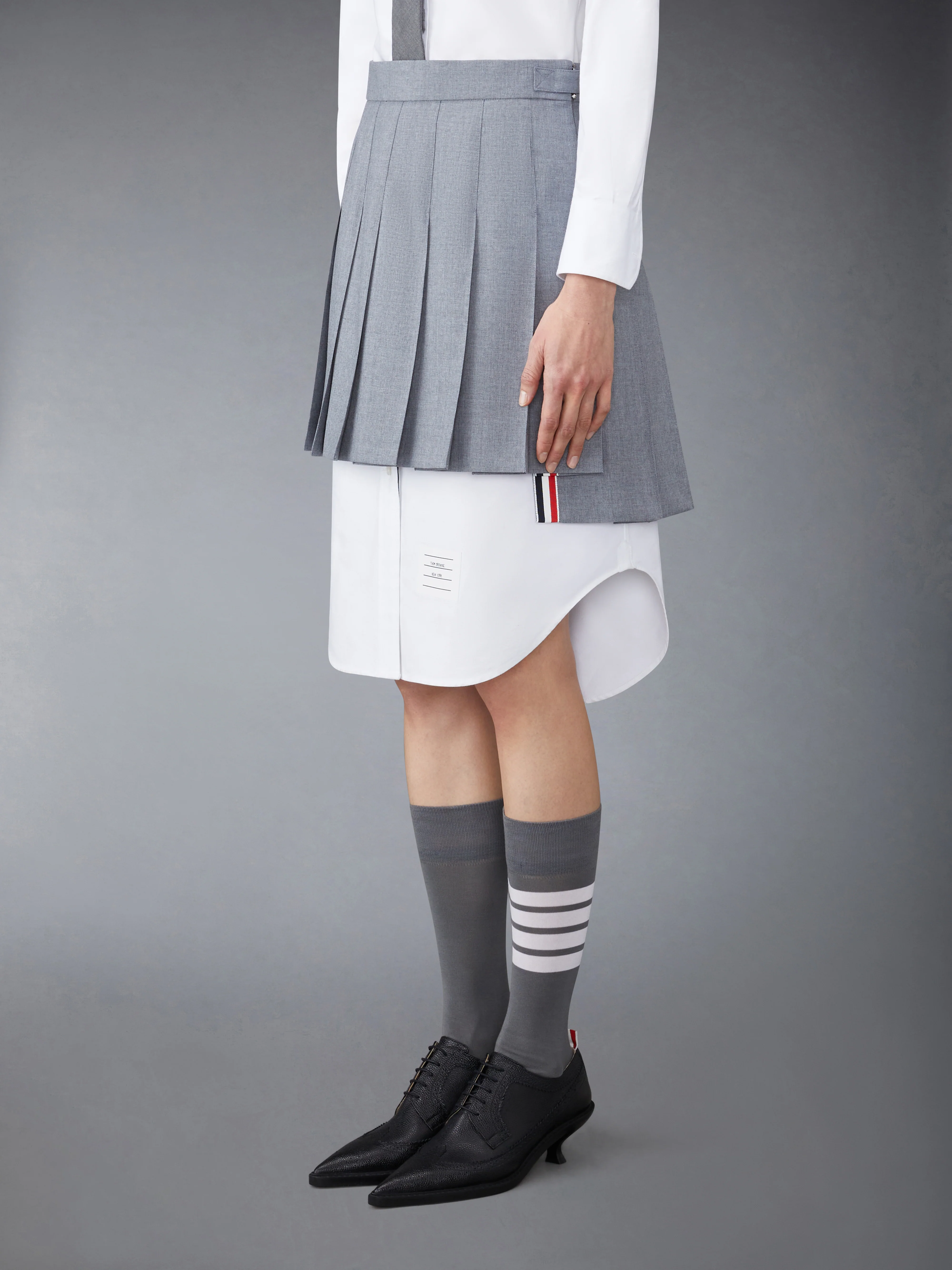SCHOOL UNIFORM PLEATED MINI SKIRT - Image 2