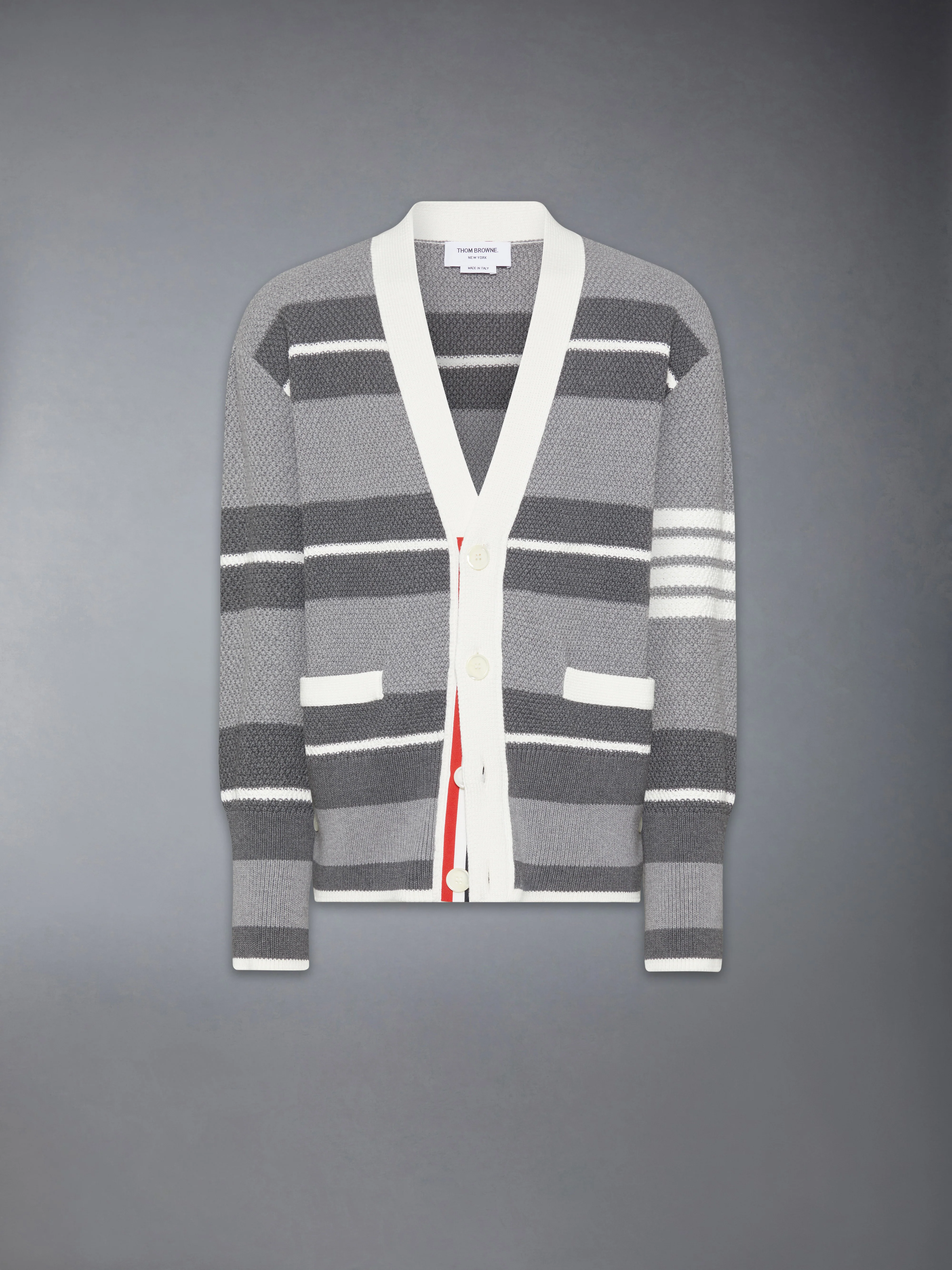 SEED STITCH 4-BAR CARDIGAN - Image 6