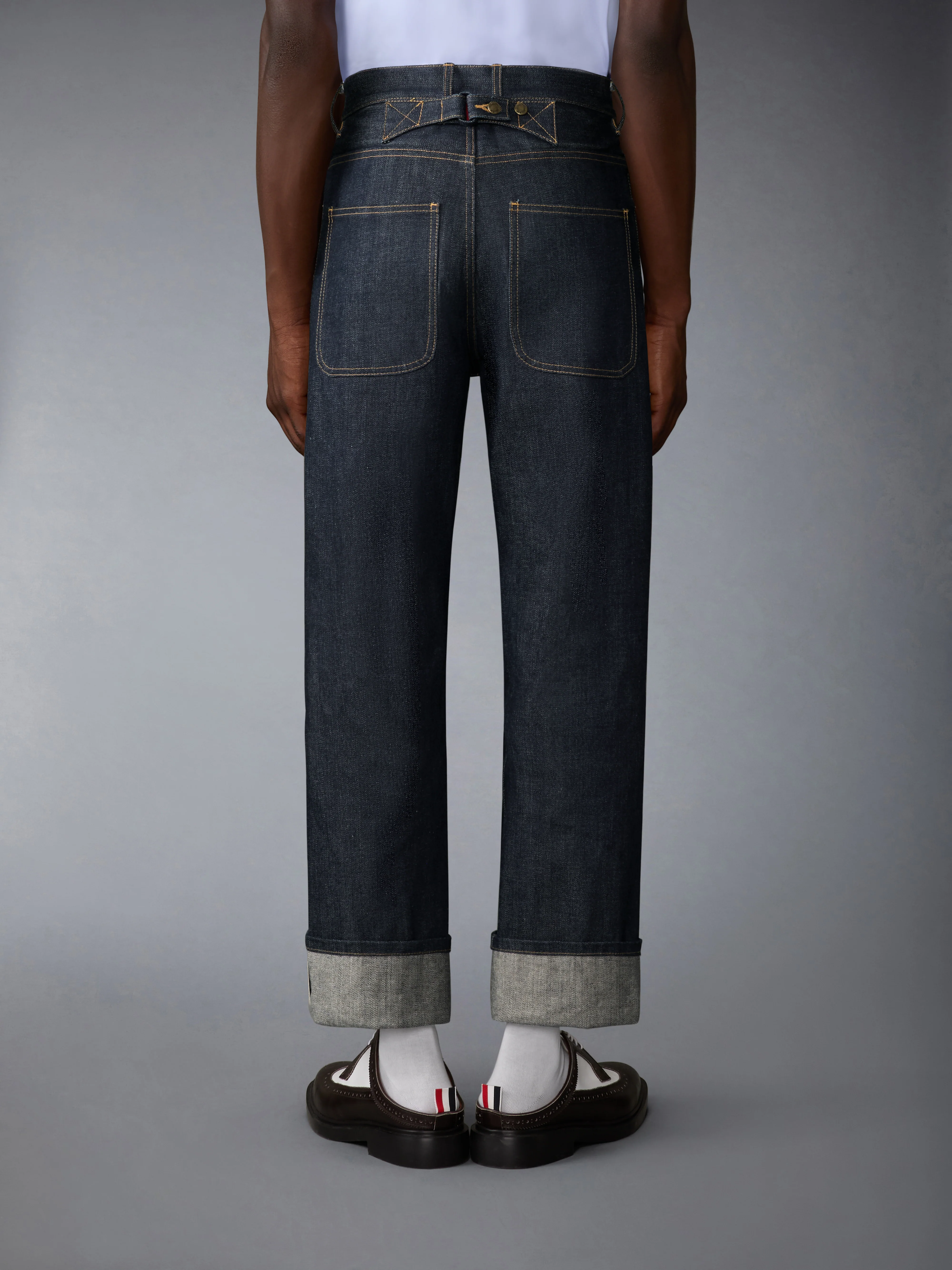 SELVEDGE DENIM BACKSTRAP TROUSER - Image 2