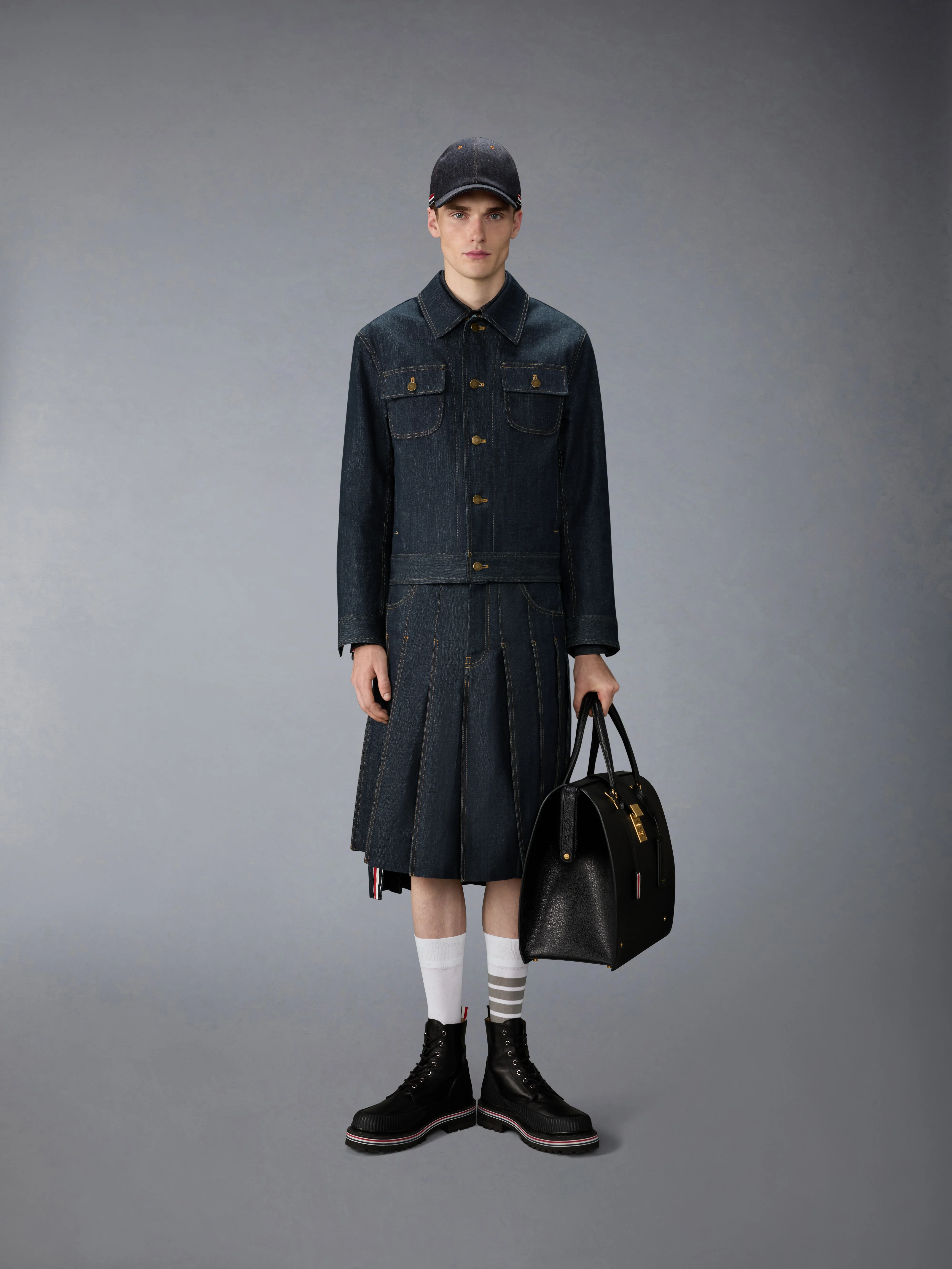 SELVEDGE DENIM BACKSTRAP UTILITY JACKET - Image 3