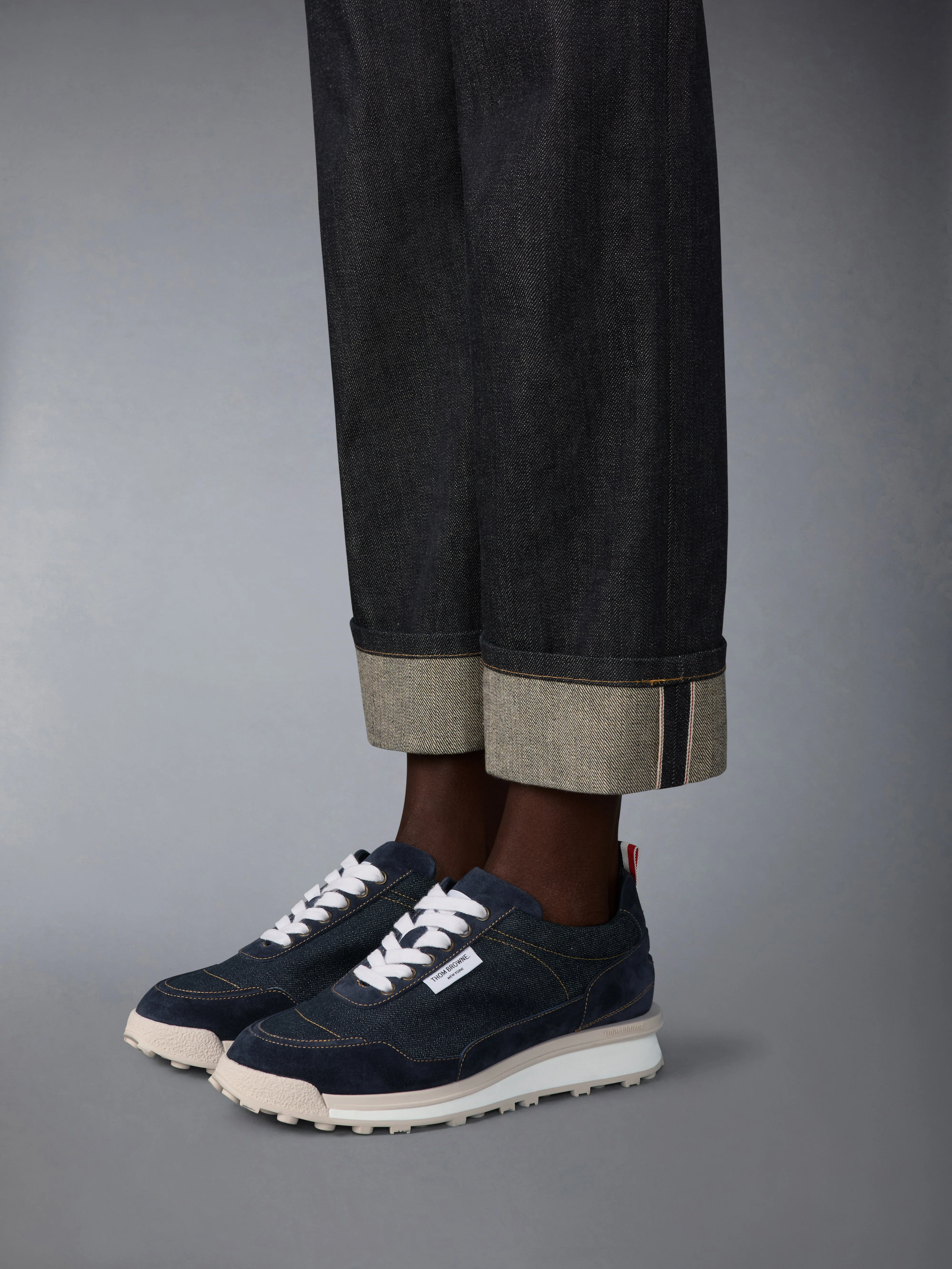 SELVEDGE DENIM TECH RUNNER SOLE ALUMNI SNEAKERS - Image 4