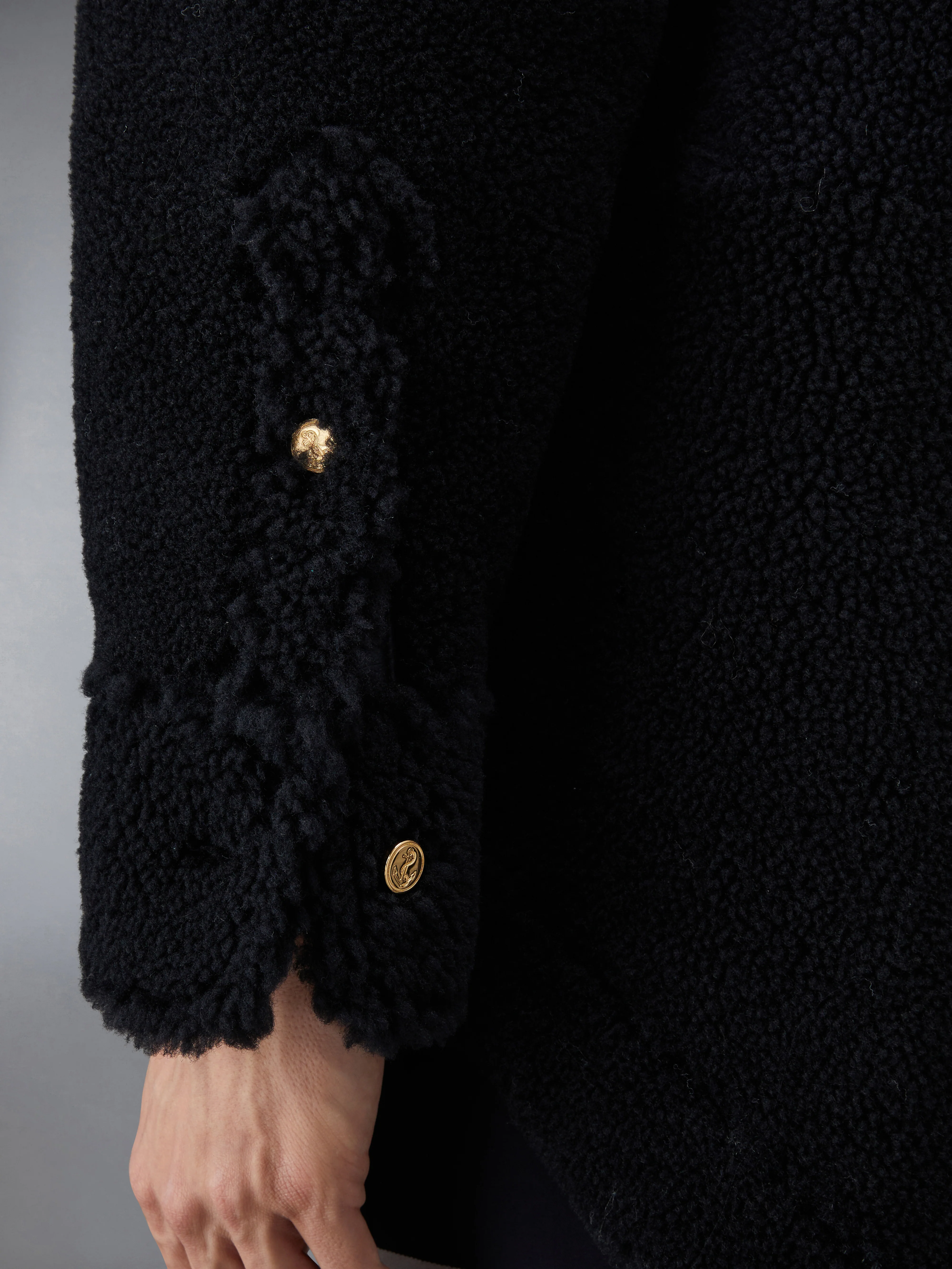 SHEARLING 4-BAR OVERSIZED SHIRT JACKET - Image 4