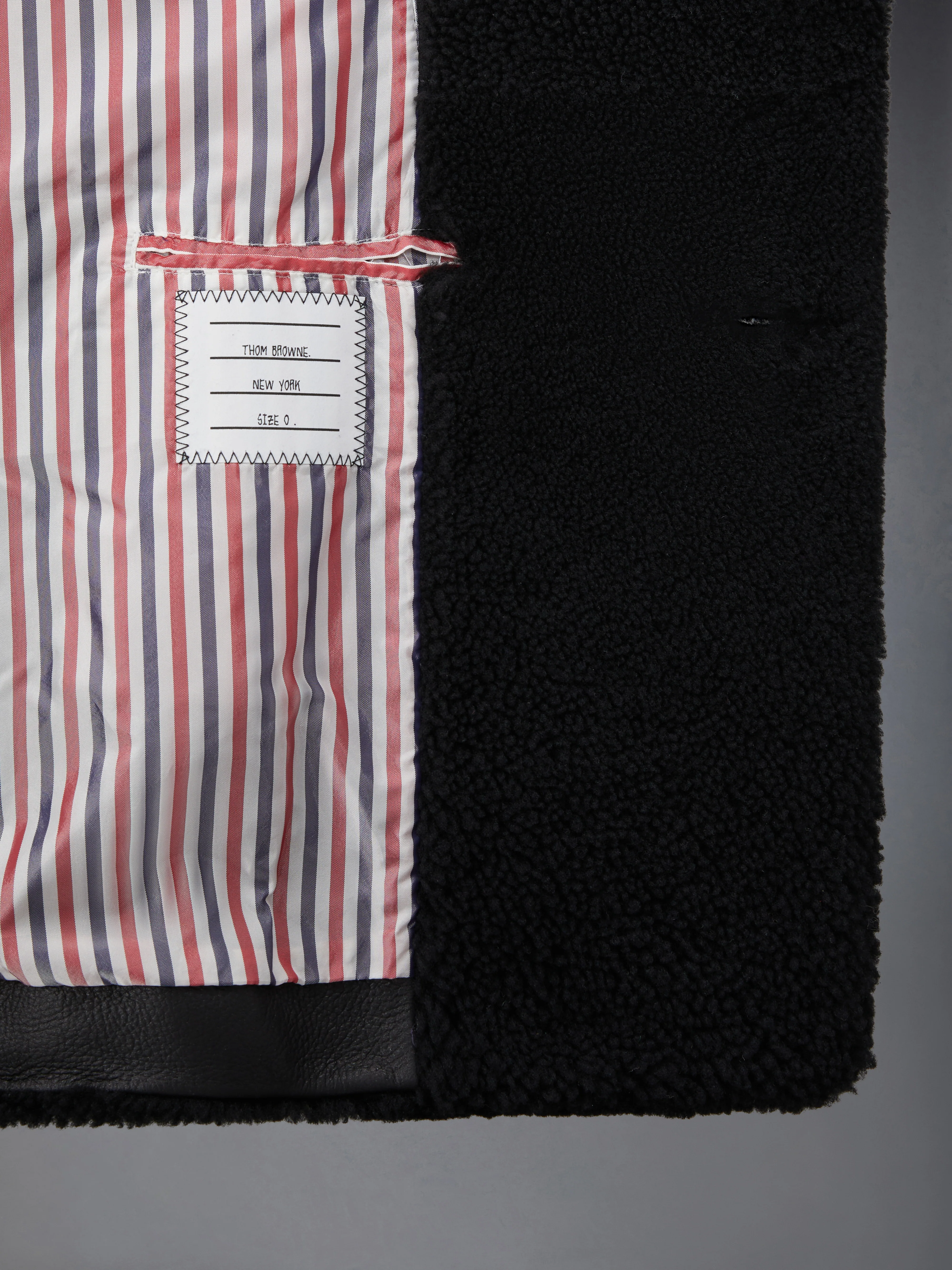 SHEARLING 4-BAR UNCONSTRUCTED PEACOAT - Image 6