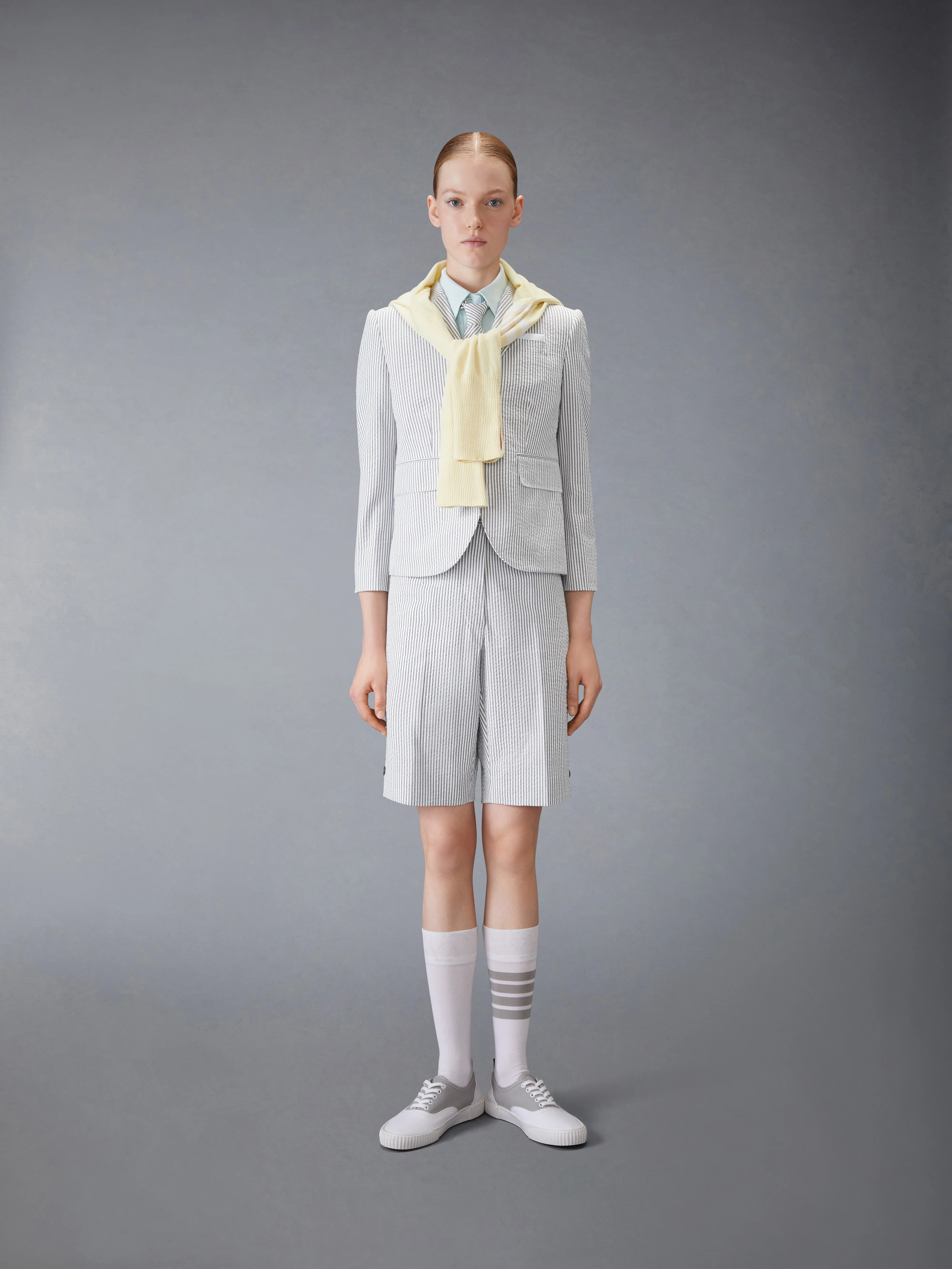 SHORT SLEEVE CROPPED OXFORD SHIRT - Image 4