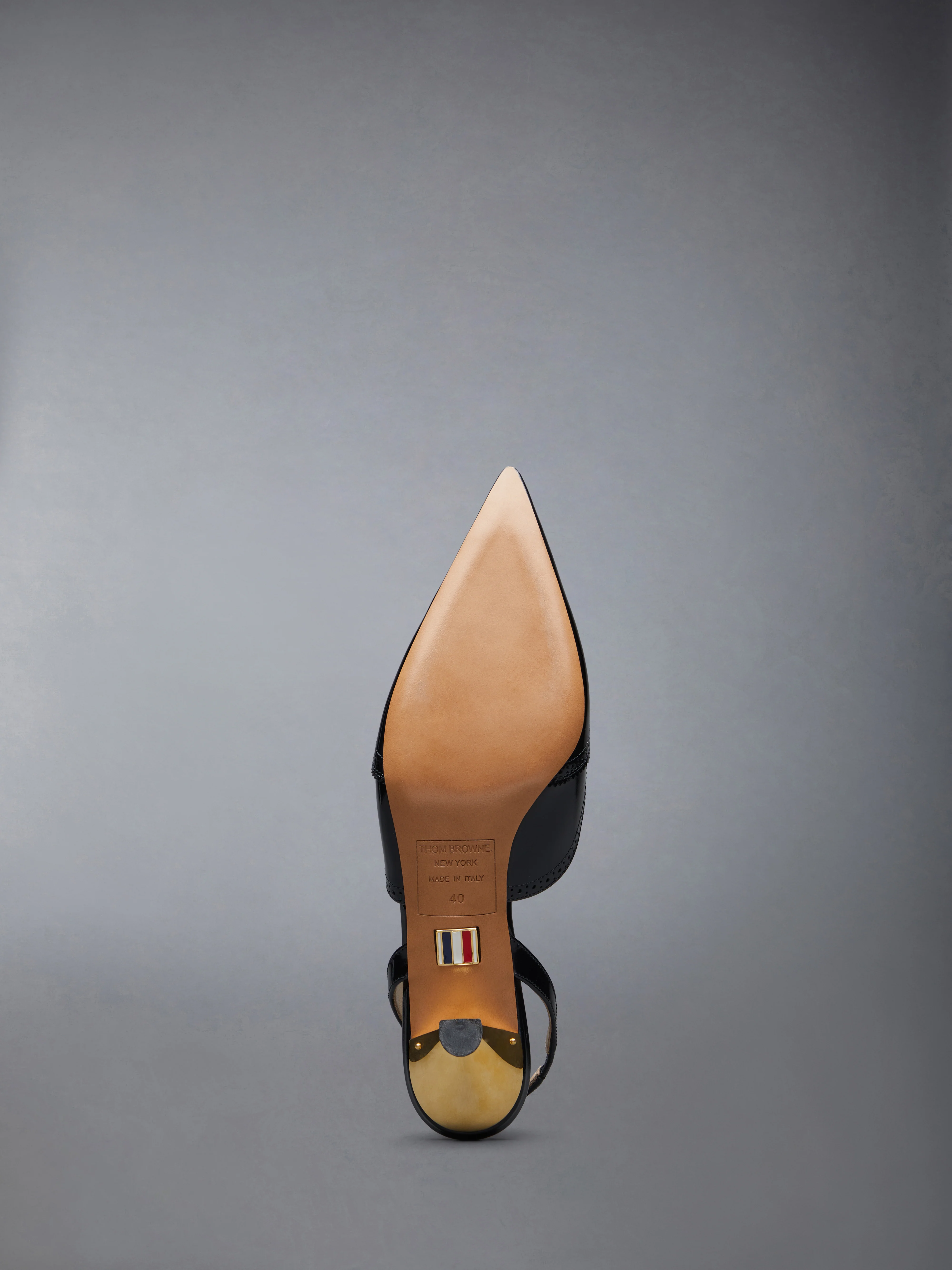 SMOOTH CALF WINGTIP SLINGBACK HEEL 50MM - Image 6