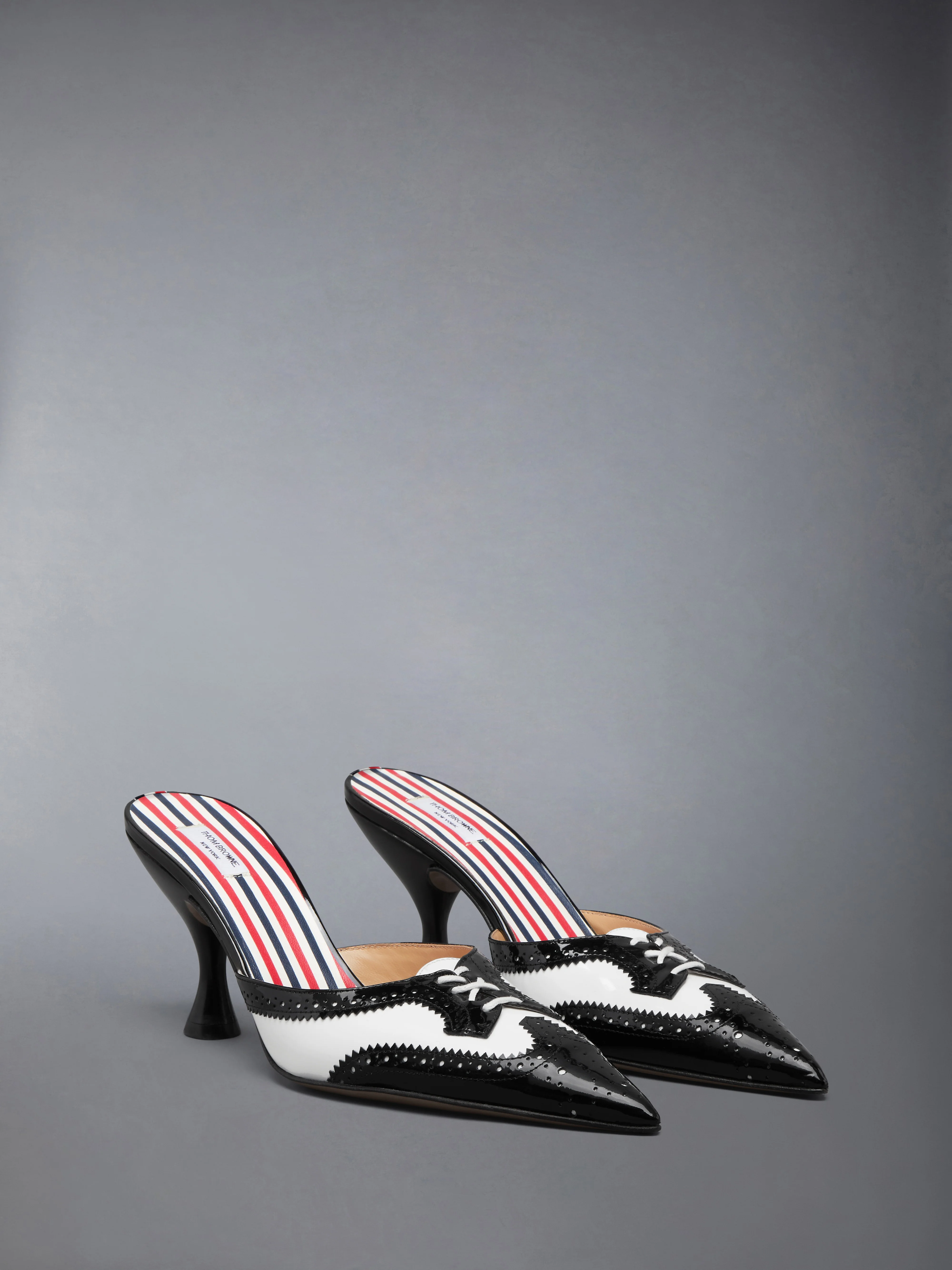 SOFT PATENT HEELED MULE 75MM - Image 2