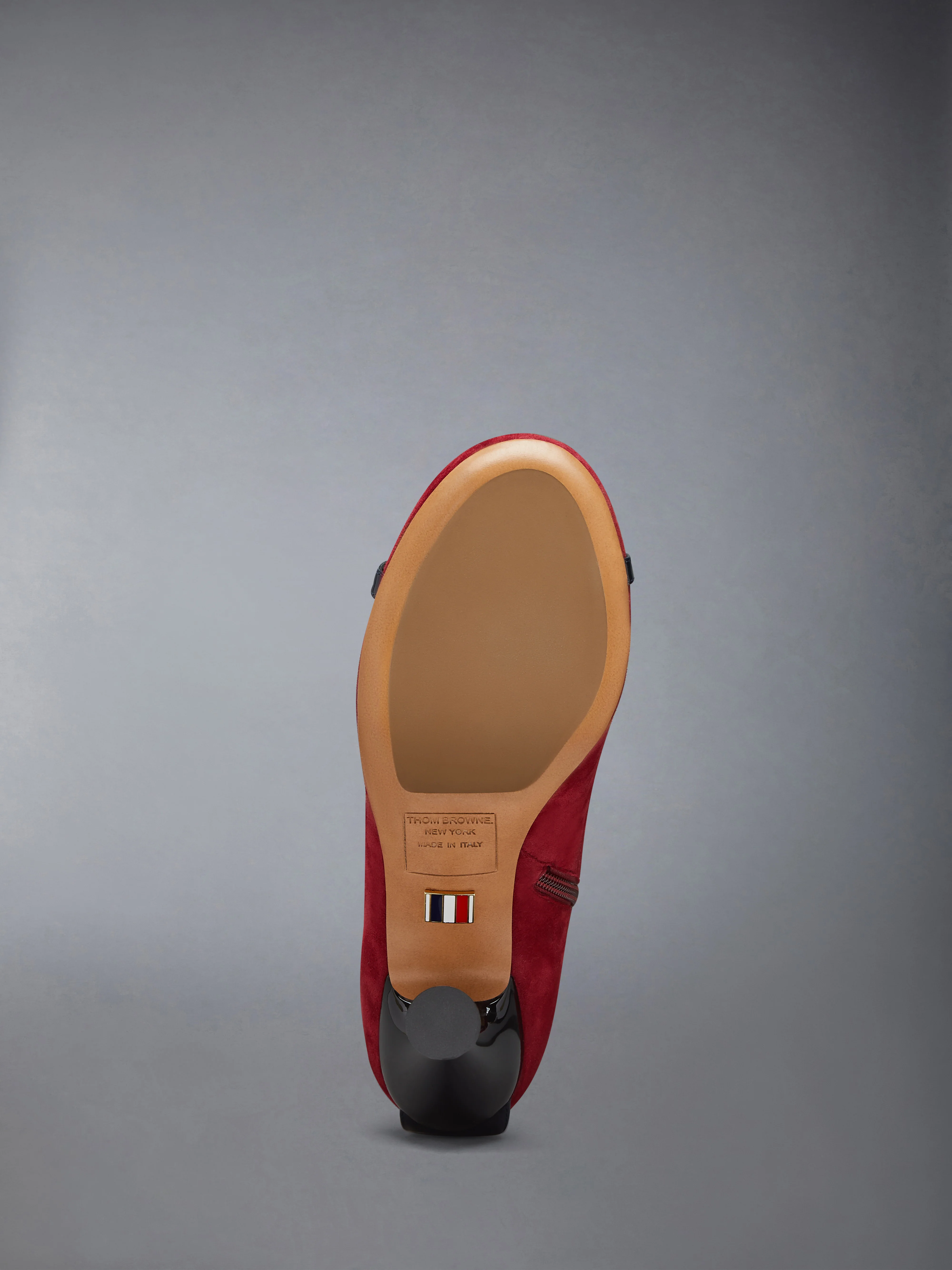 SOFT SUEDE TROMPE L'OEIL 4-BAR SANDAL BOOT 105MM - Image 7