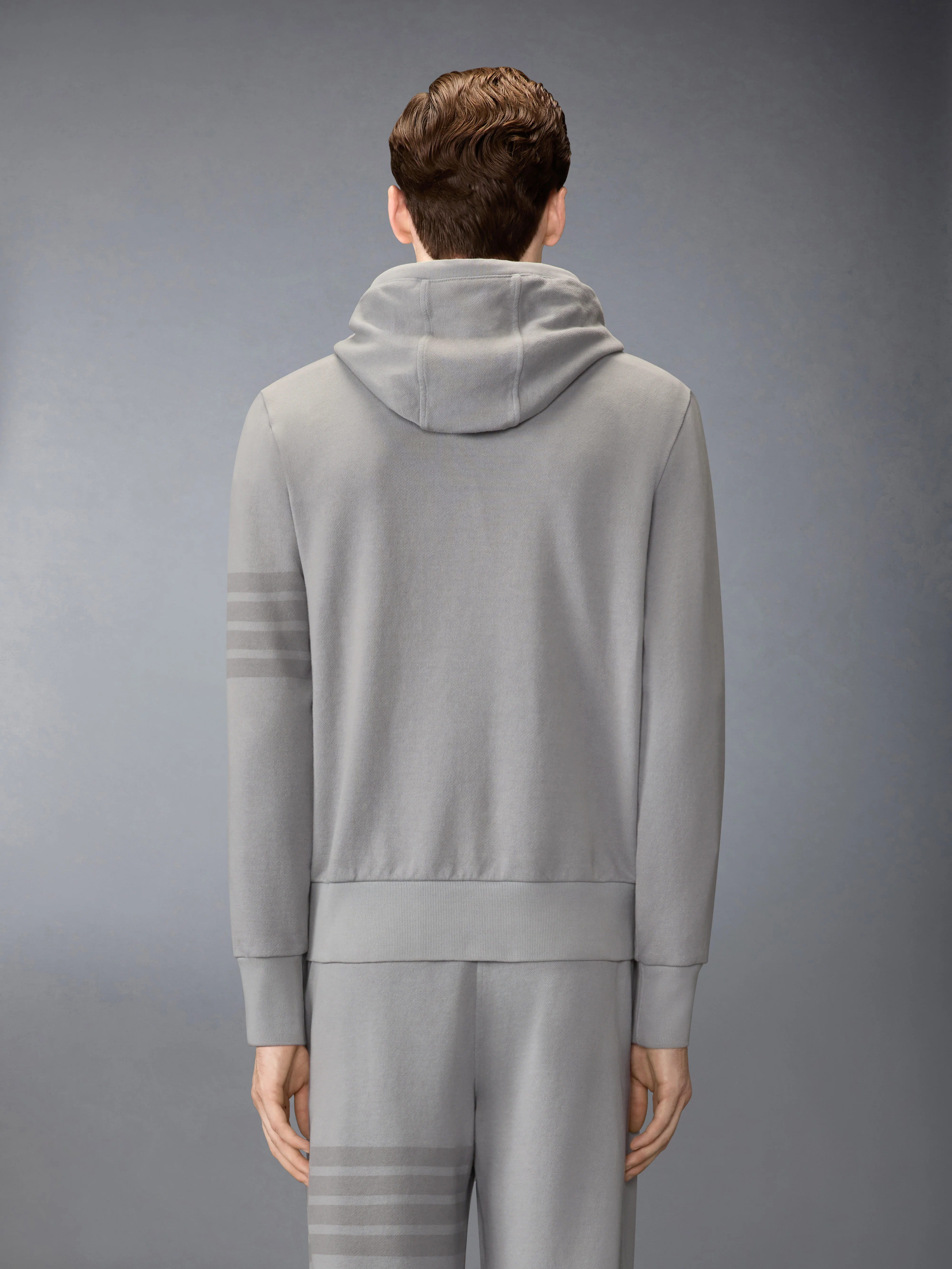 SOLID LOOPBACK 4-BAR HOODIE - Image 2