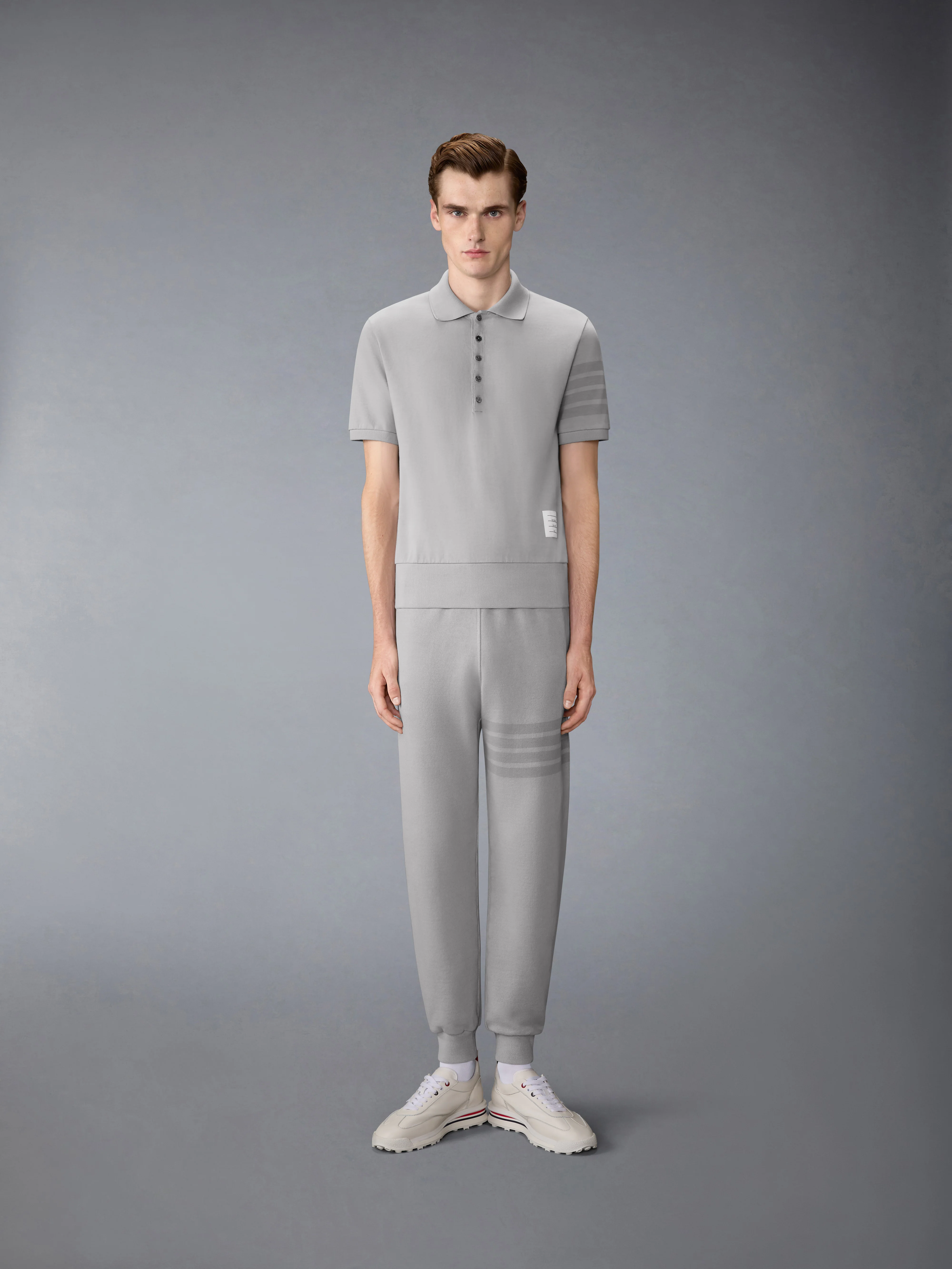 SOLID LOOPBACK OVERDYED 4-BAR SWEATPANTS - Image 3