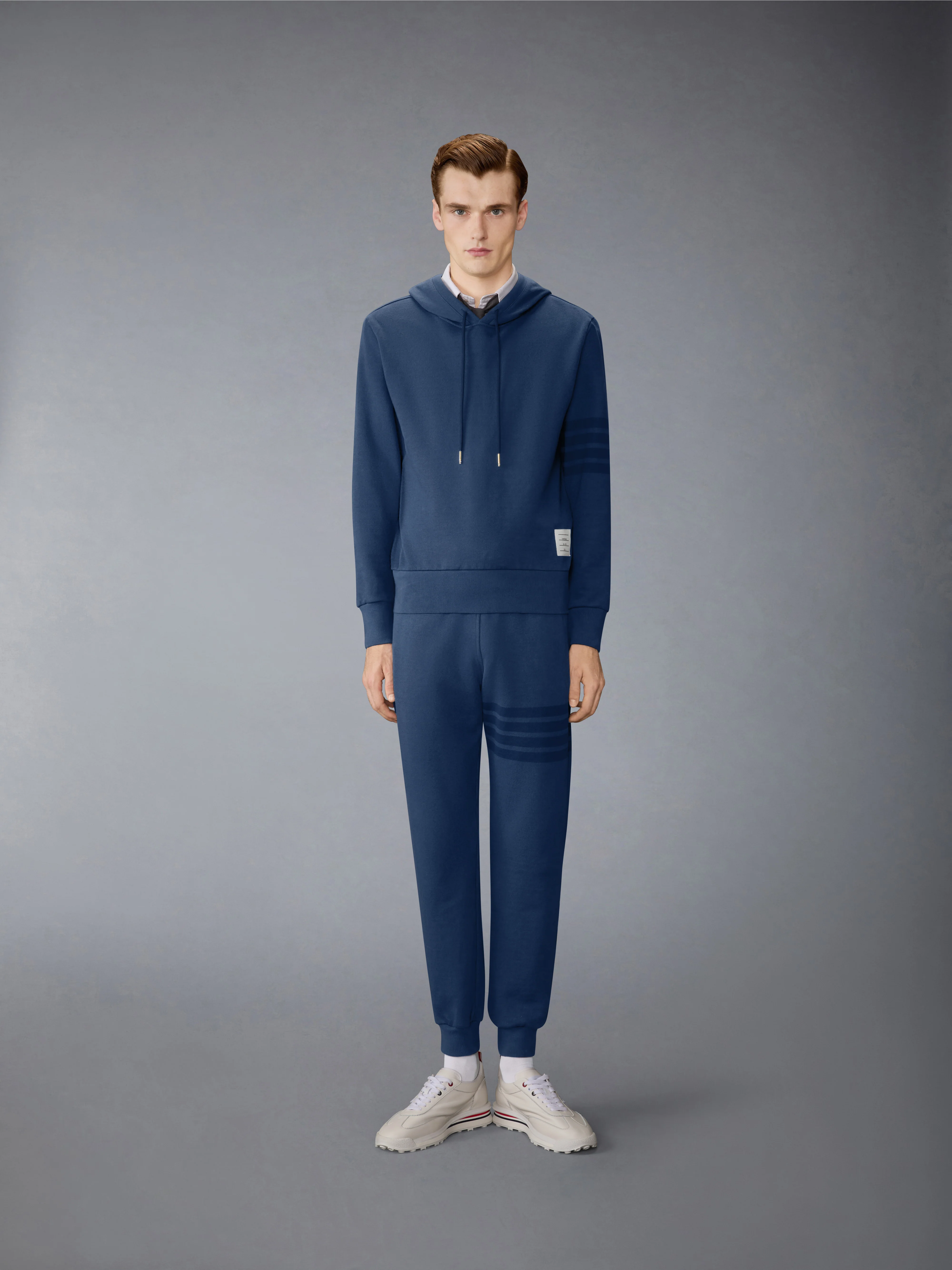 SOLID LOOPBACK OVERDYED 4-BAR SWEATPANTS - Image 3