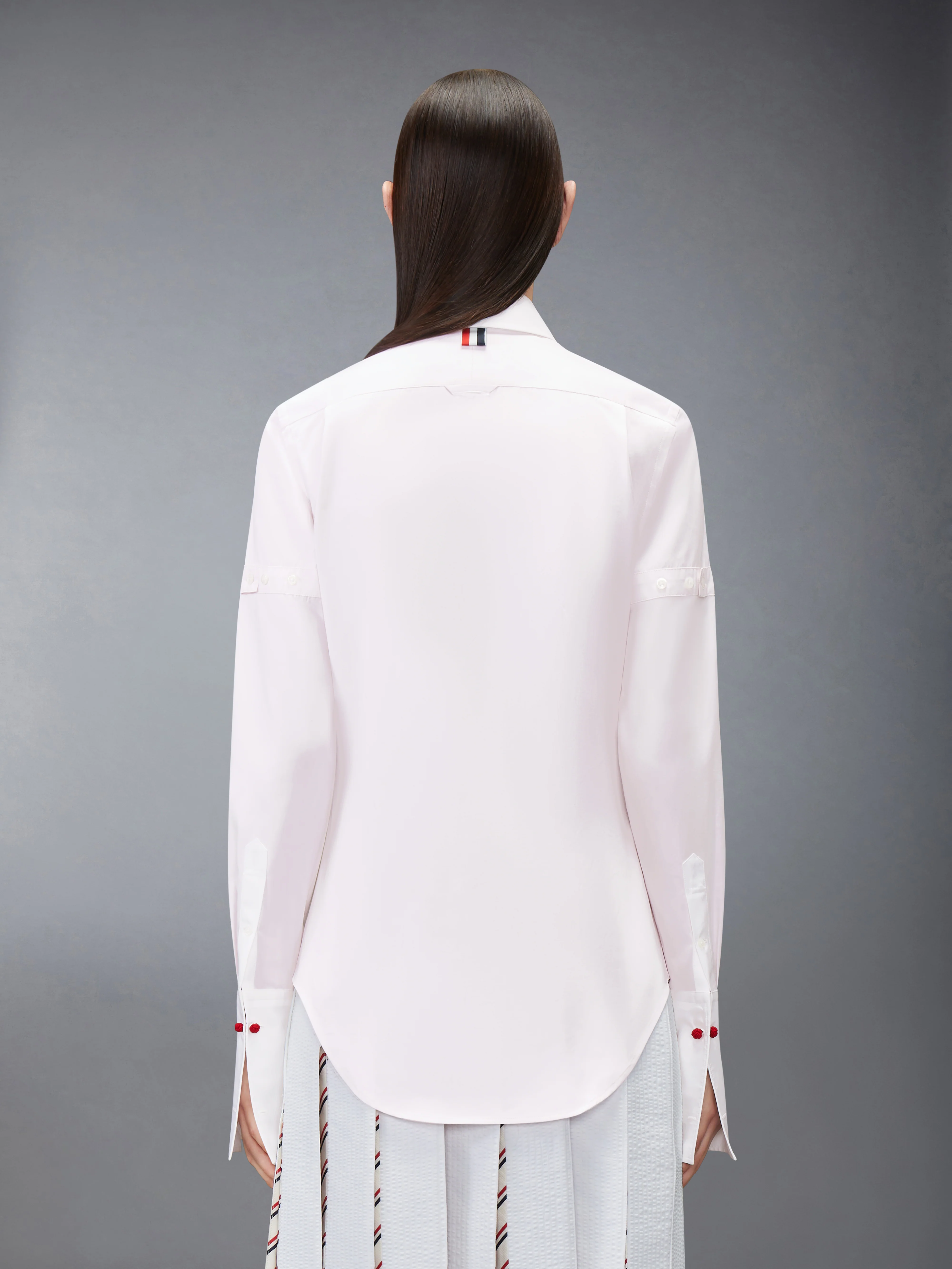 SOLID POPLIN ARMBAND FRENCH CUFF SHIRT - Image 3