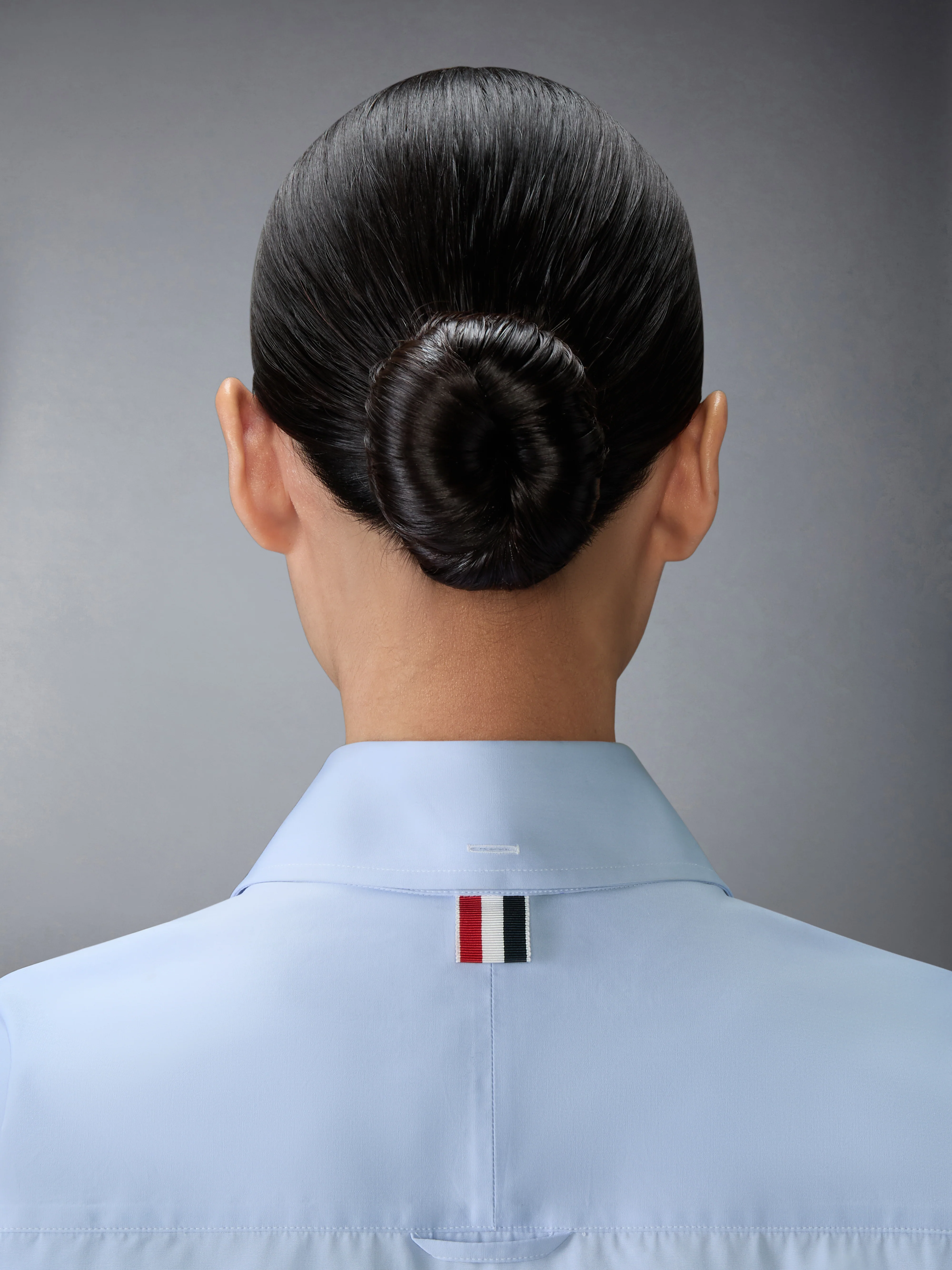 SOLID POPLIN CREST EMBROIDERY ARMBAND SUPERSIZED SHIRT - Image 5