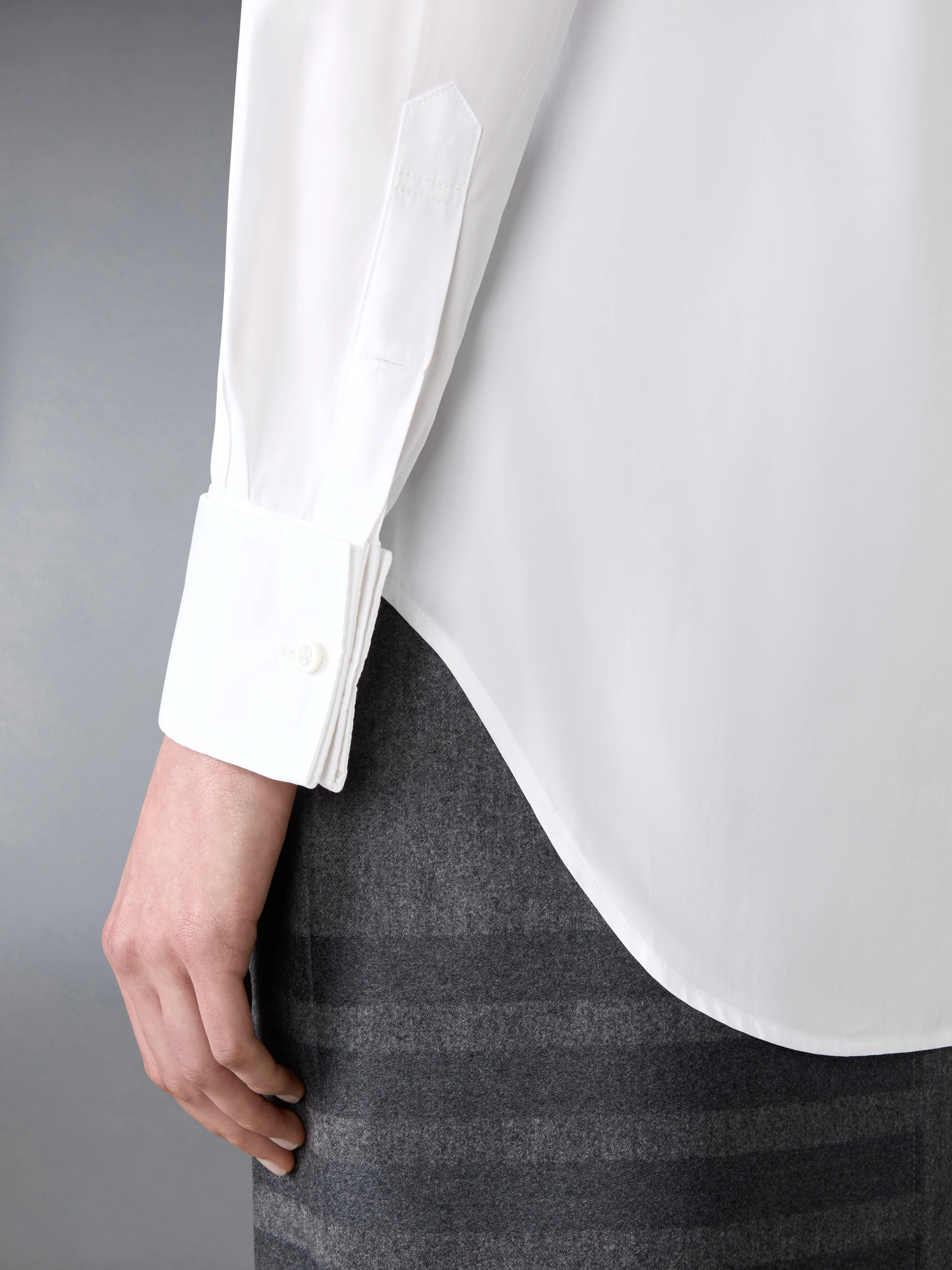 SOLID POPLIN FRENCH CUFF SHIRT - Image 5
