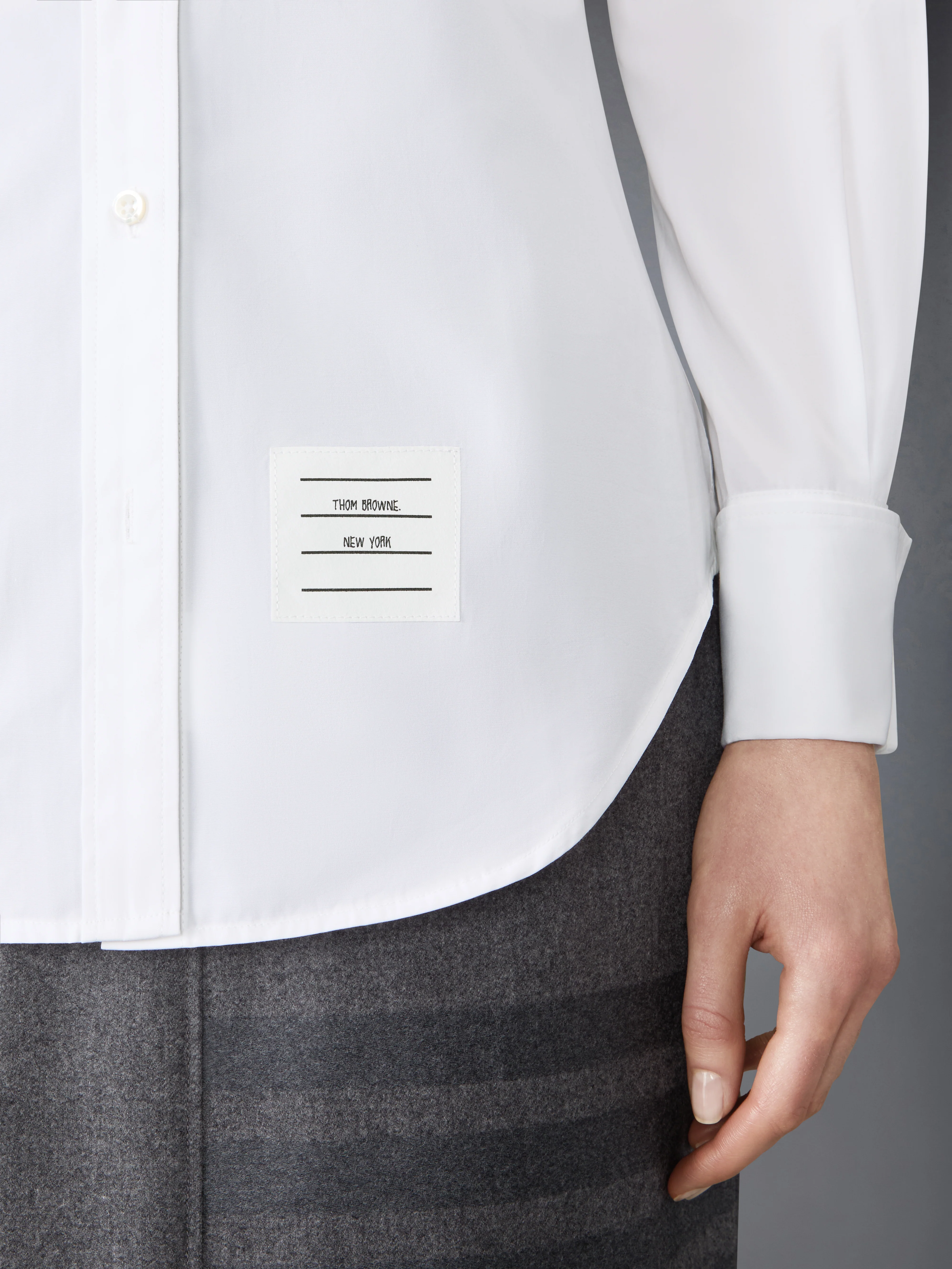SOLID POPLIN FRENCH CUFF SHIRT - Image 6