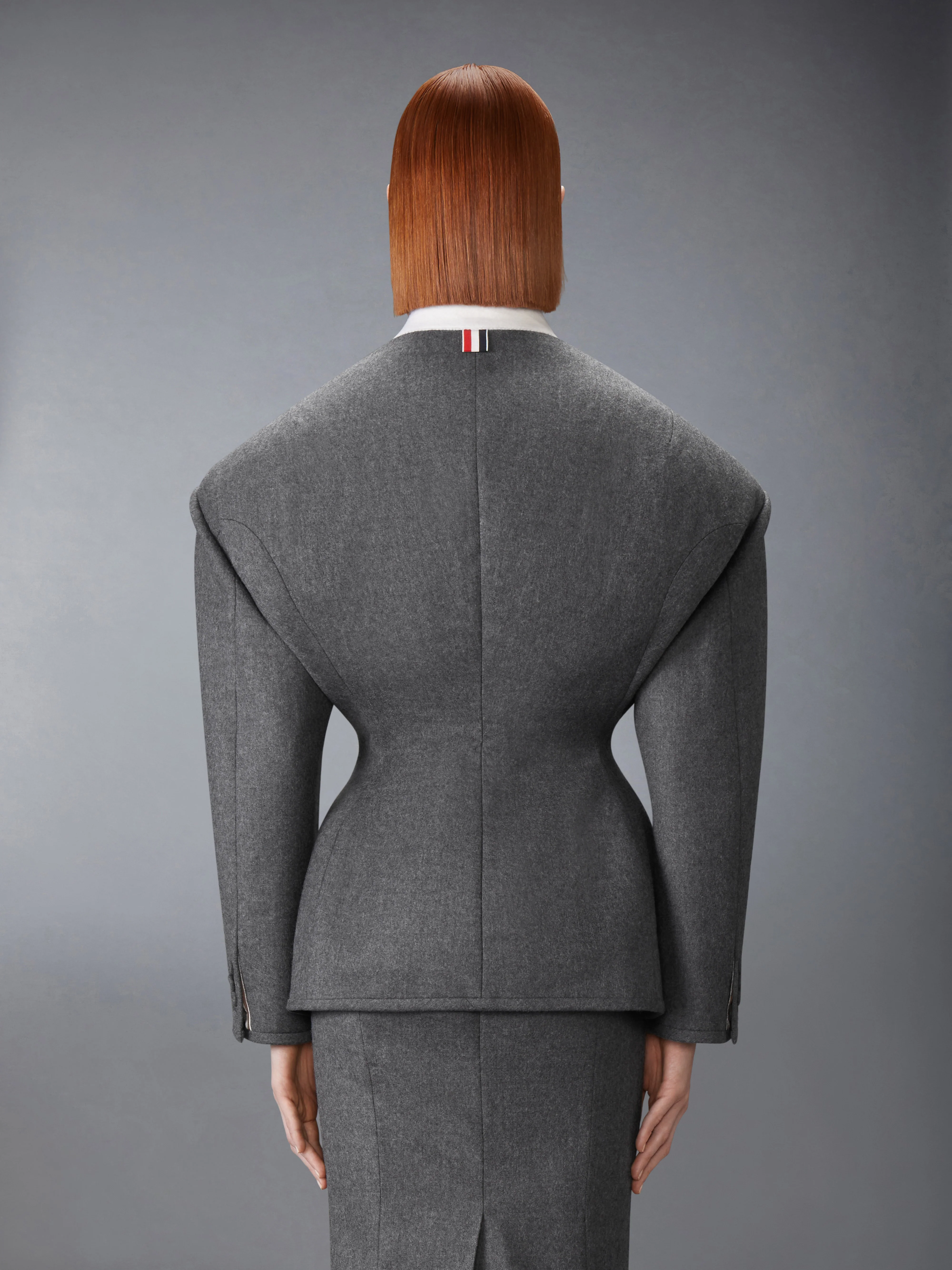 SOLID WOOL FLANNEL COCOON SPORTCOAT - Image 2