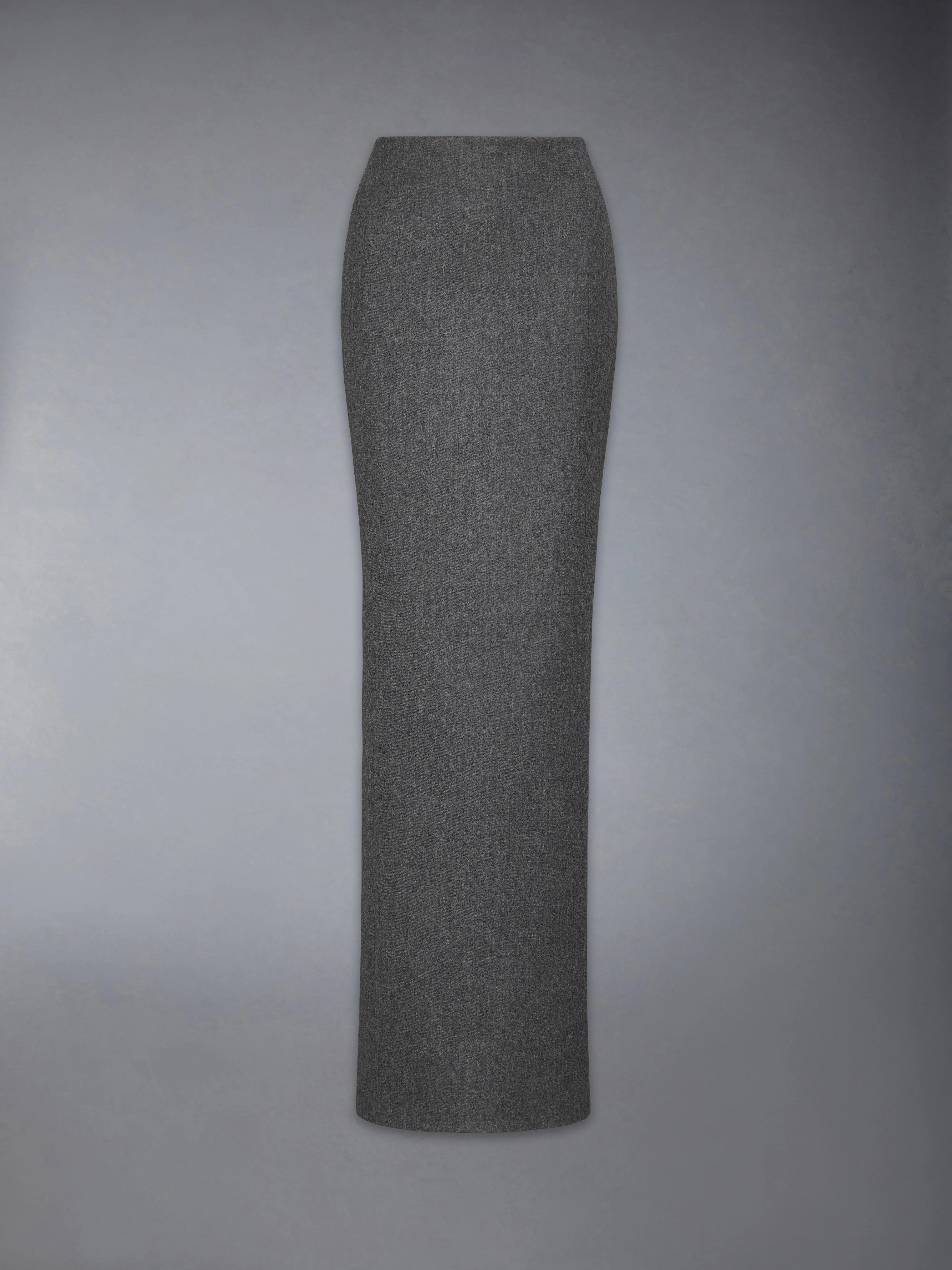 SOLID WOOL FLANNEL PENCIL SKIRT - Image 6