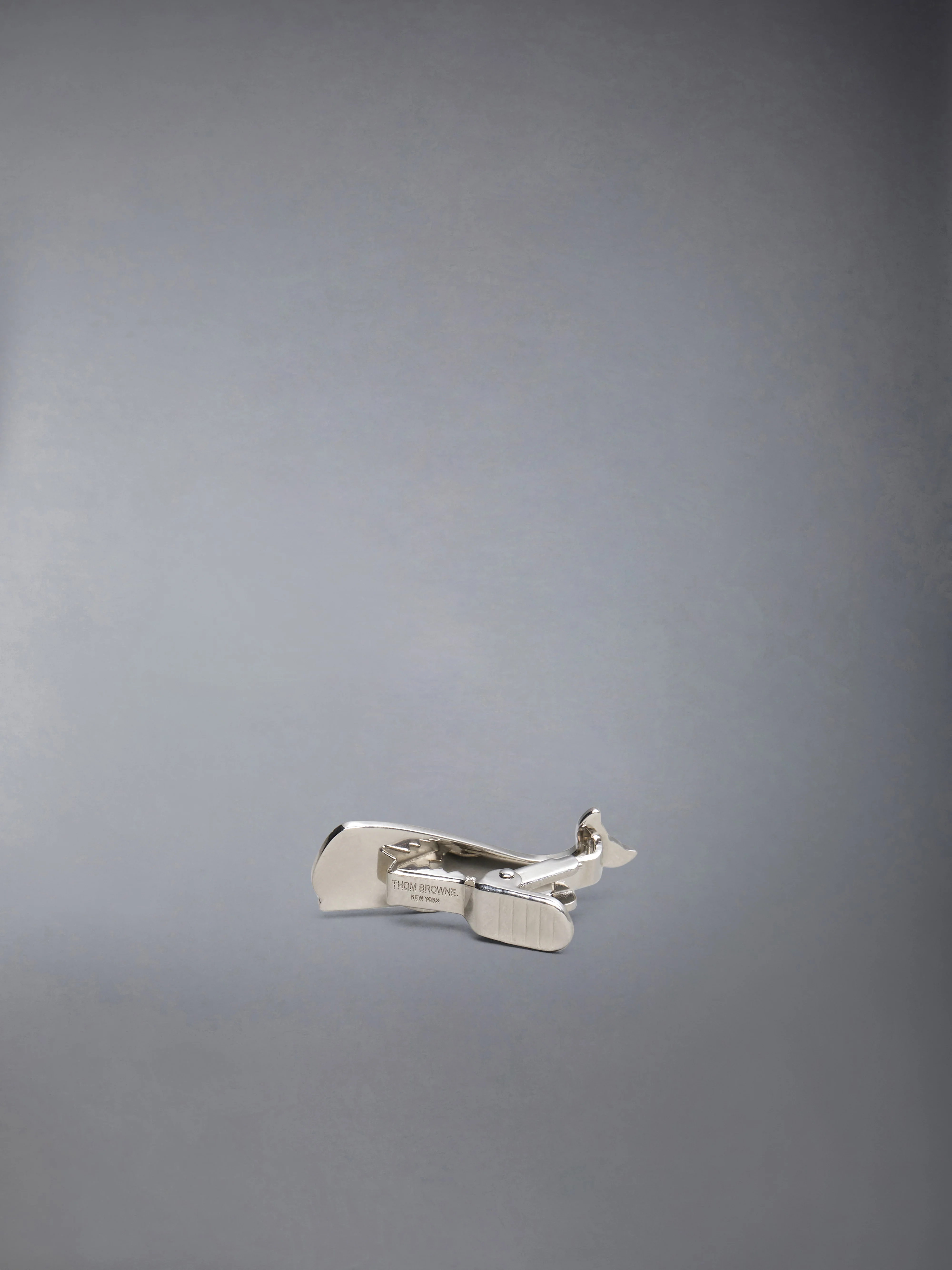 STERLING SILVER WHALE TIE BAR - Image 2