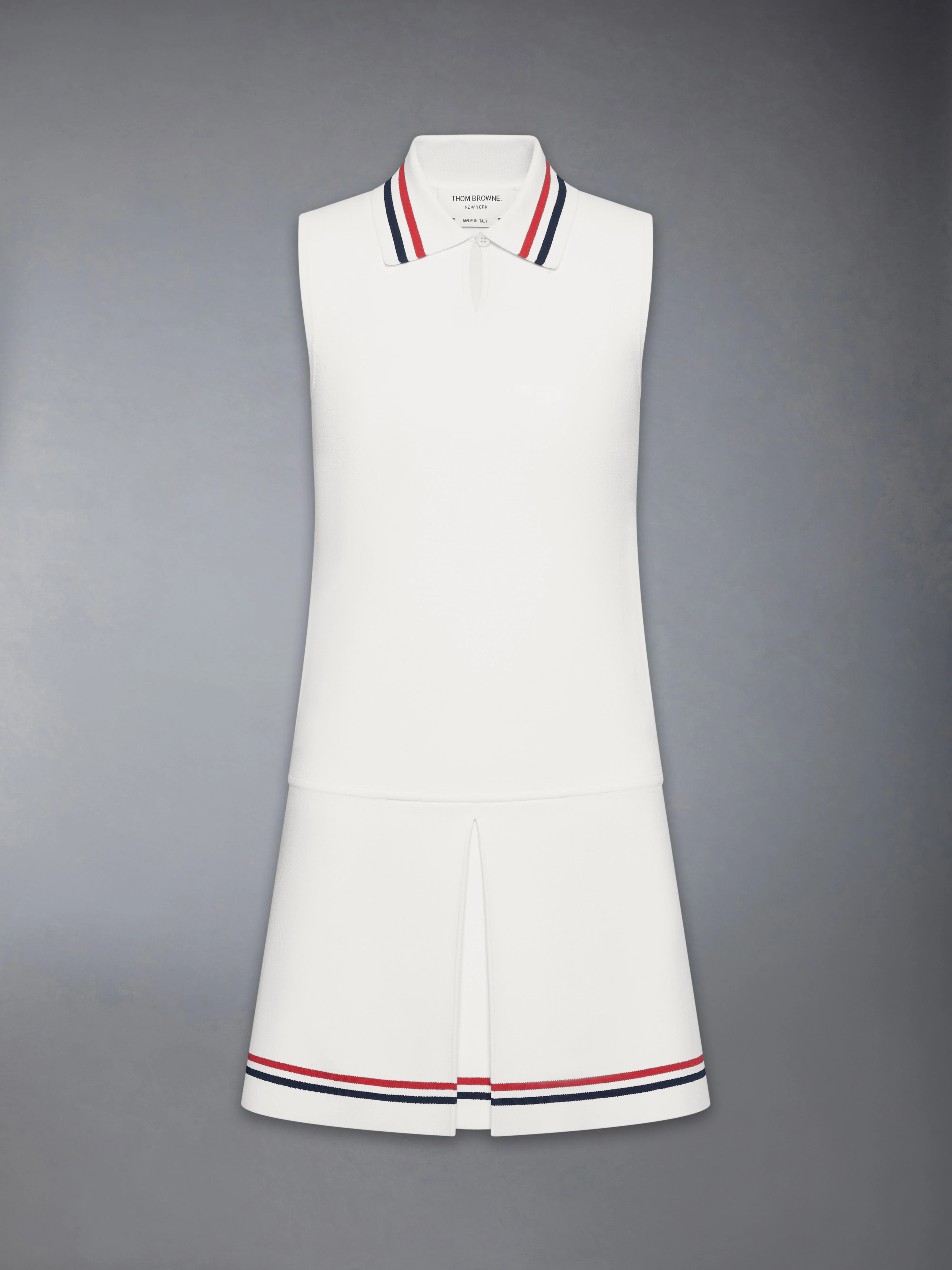 STRETCH VISCOSE RWB STRIPE MINI TENNIS DRESS - Image 7