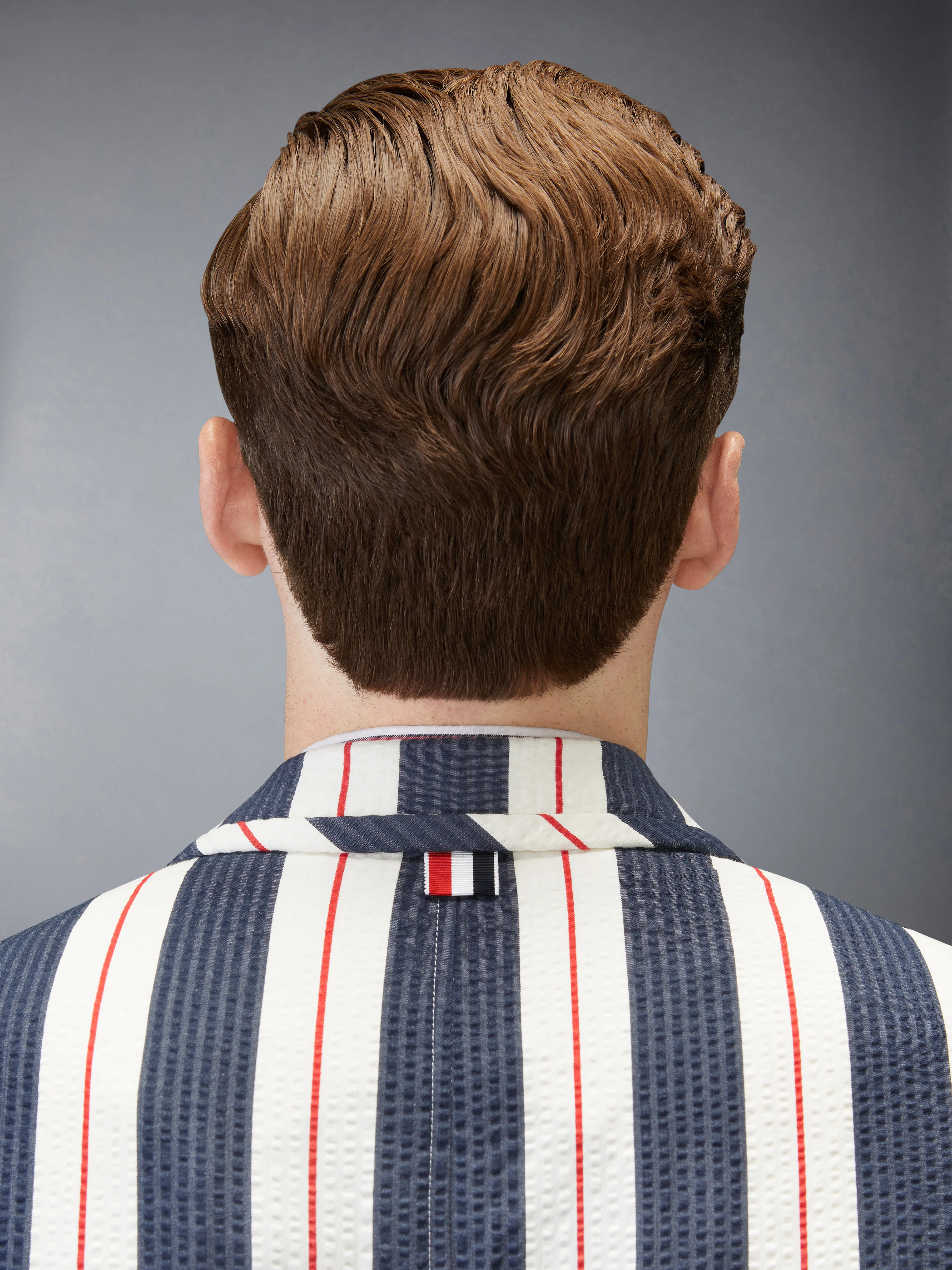 STRIPED SEERSUCKER OVERSIZED SPORTCOAT - Image 4