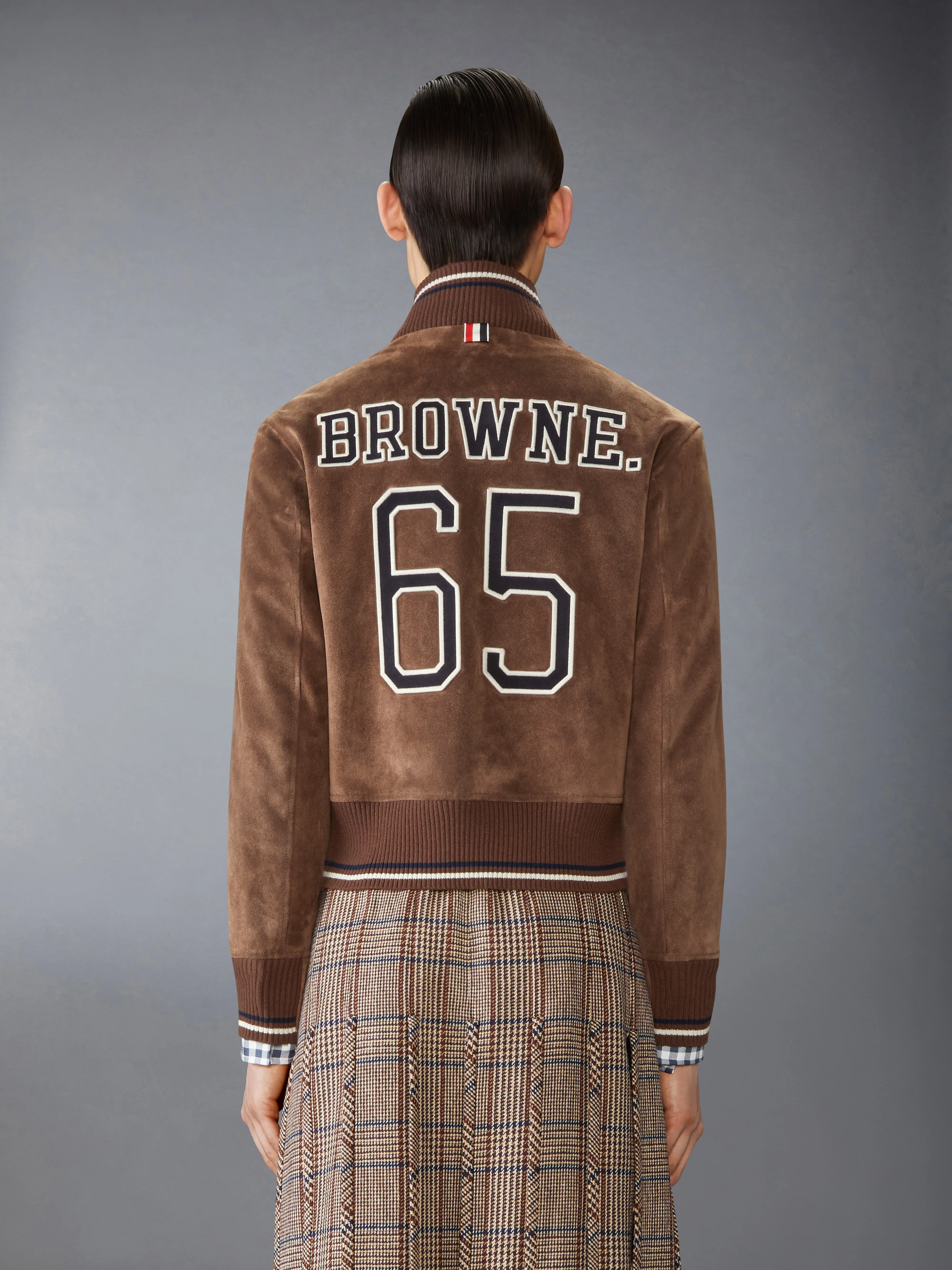 SUEDE KNIT RIB BLOUSON JACKET - Image 2