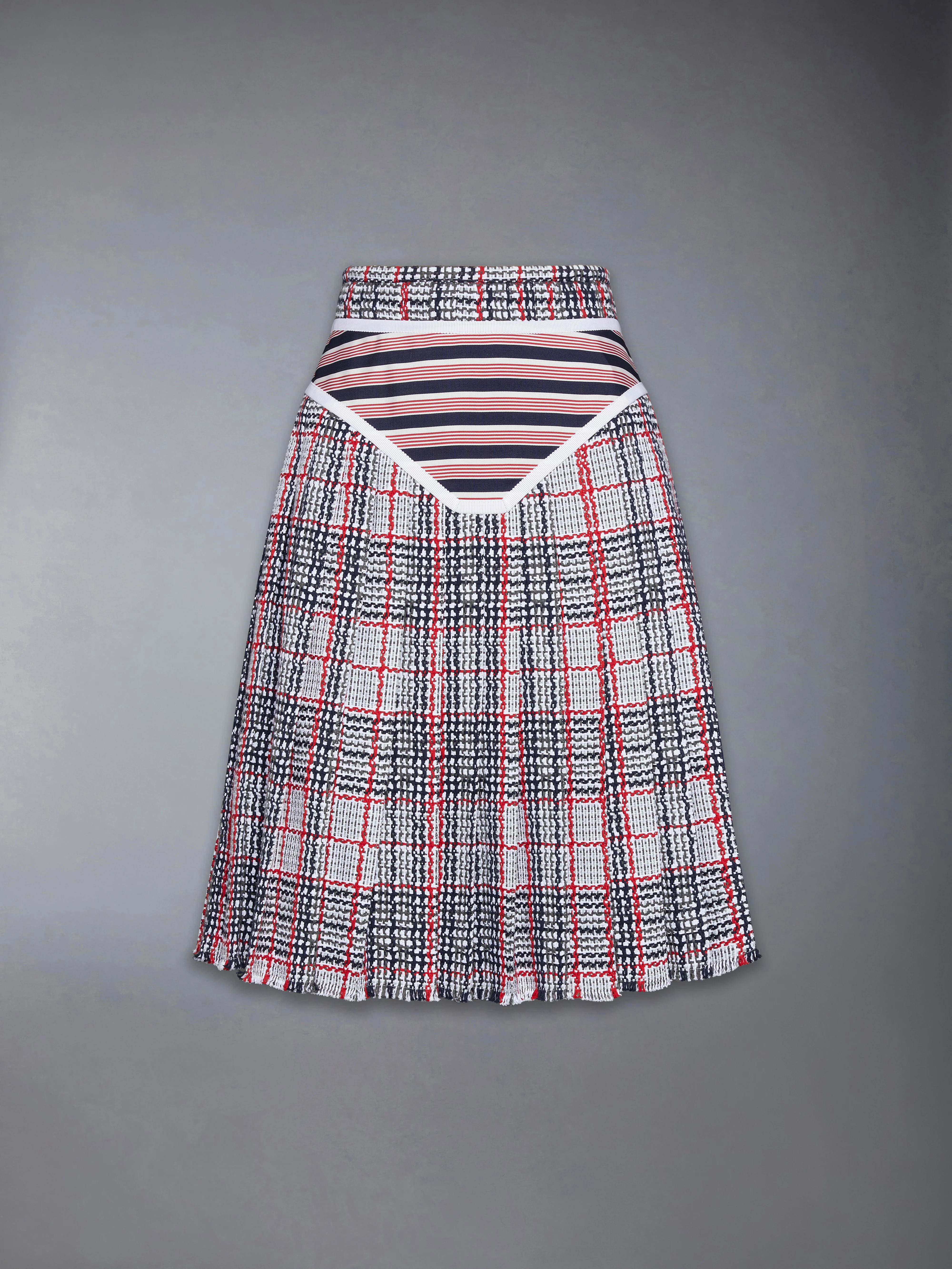 SUMMER TWEED TROMPE L’ŒIL BIKINI FRAYED SKIRT - Image 5