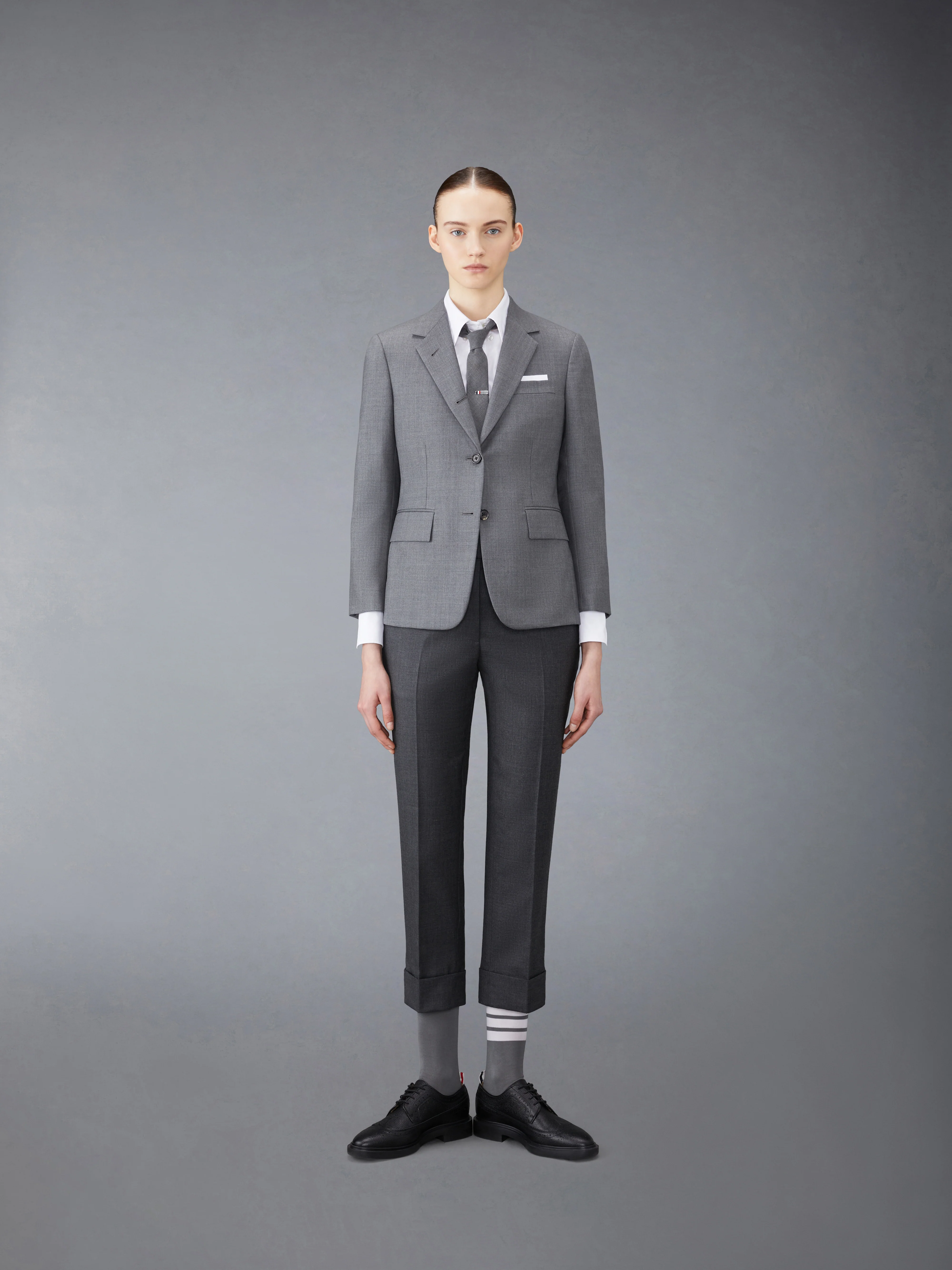 SUPER 120’S TWILL BACKSTRAP TROUSER - Image 3