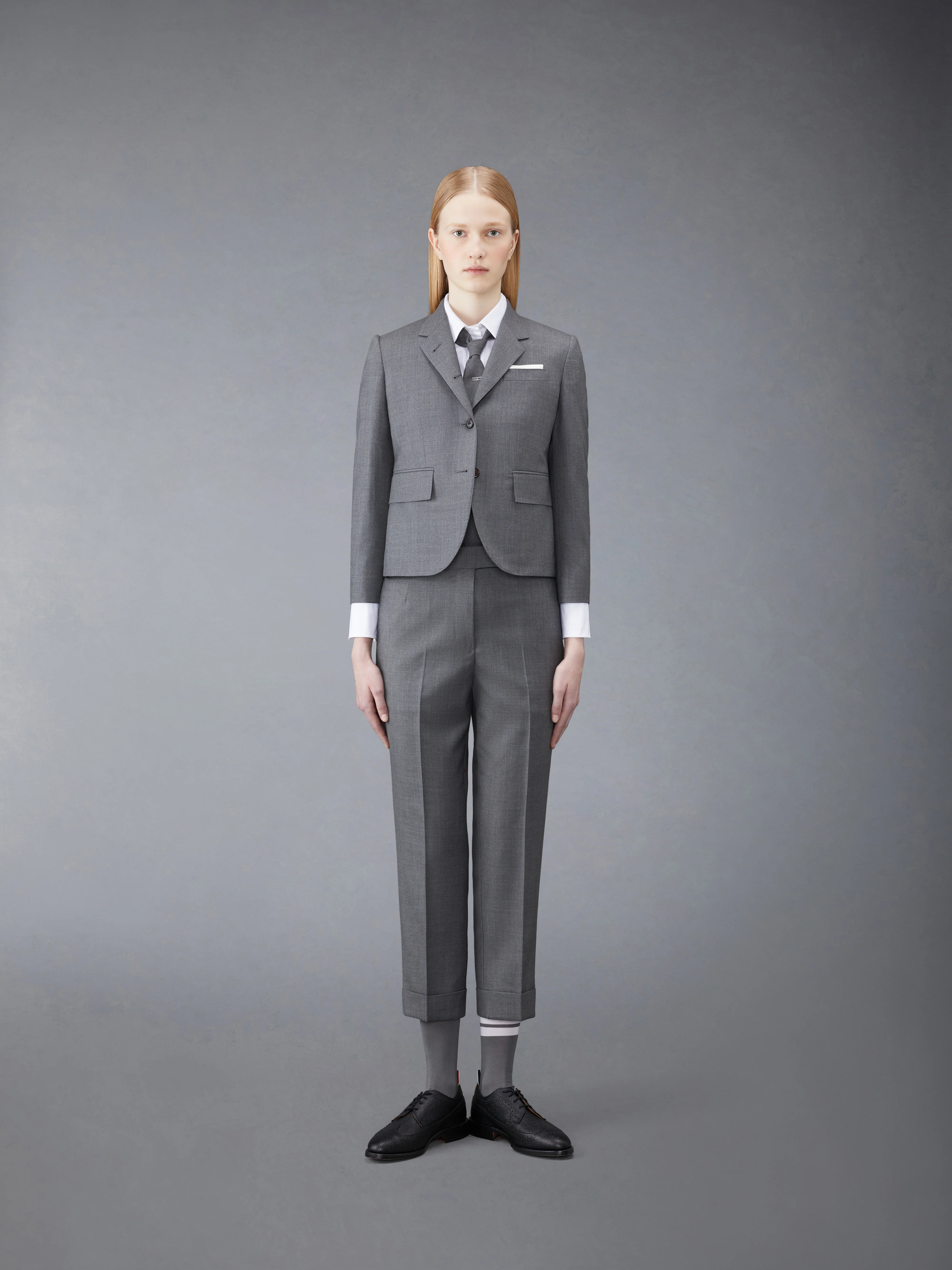 SUPER 120’S TWILL LOW RISE TROUSER - Image 3