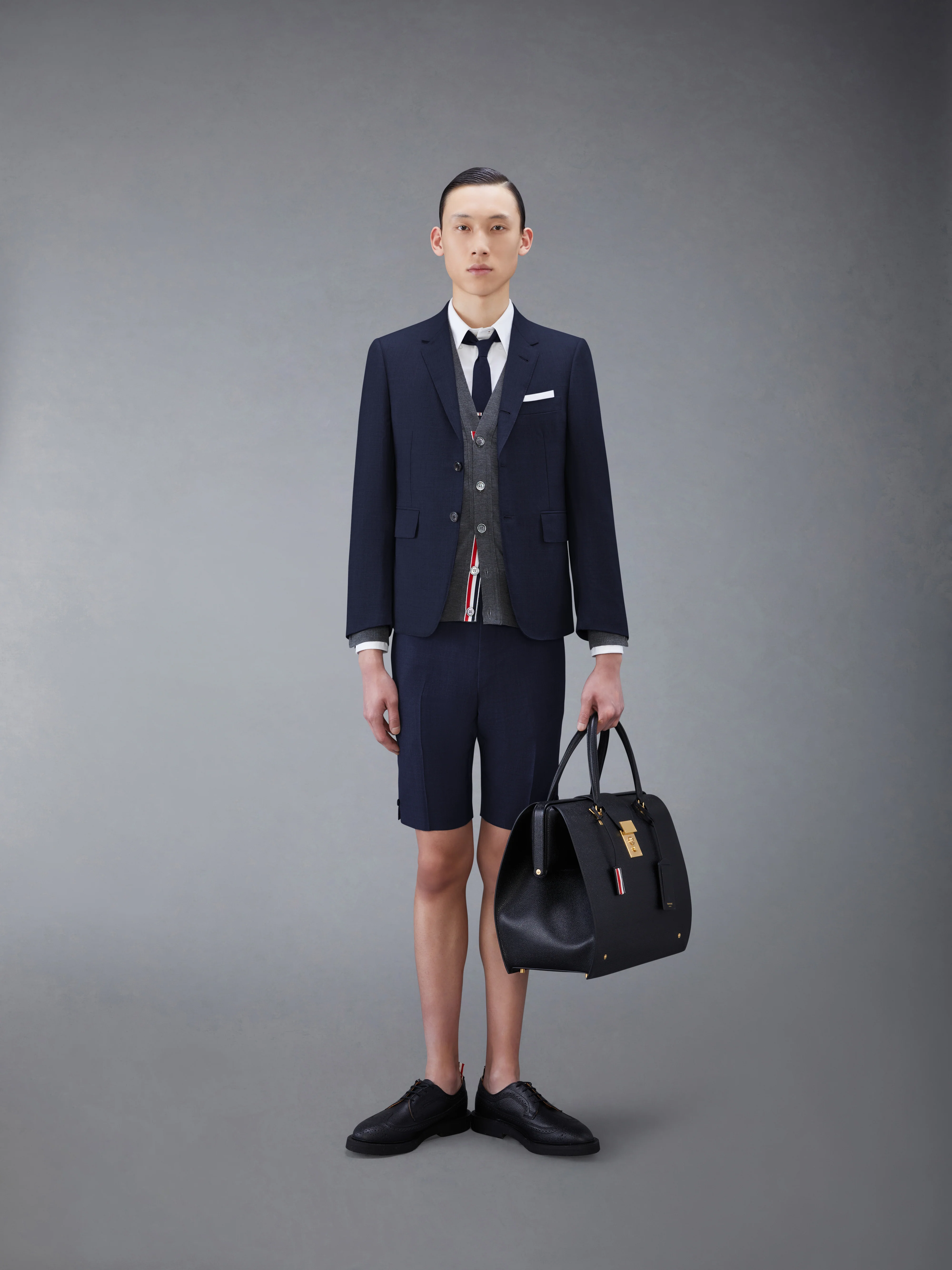 SUPER 120'S TWILL BACKSTRAP SHORTS - Image 3