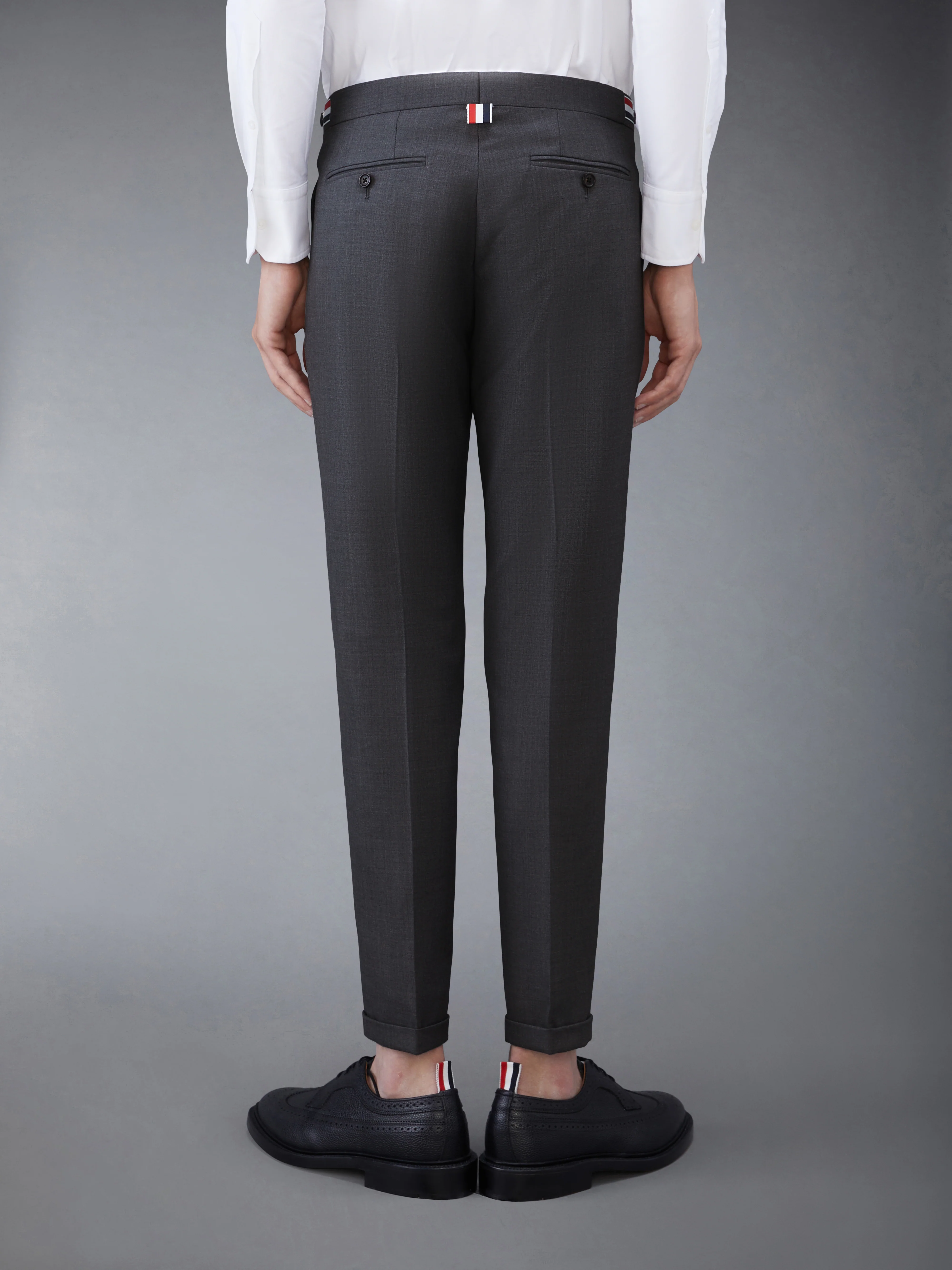 SUPER 120's TWILL LOW RISE TROUSER - Image 2