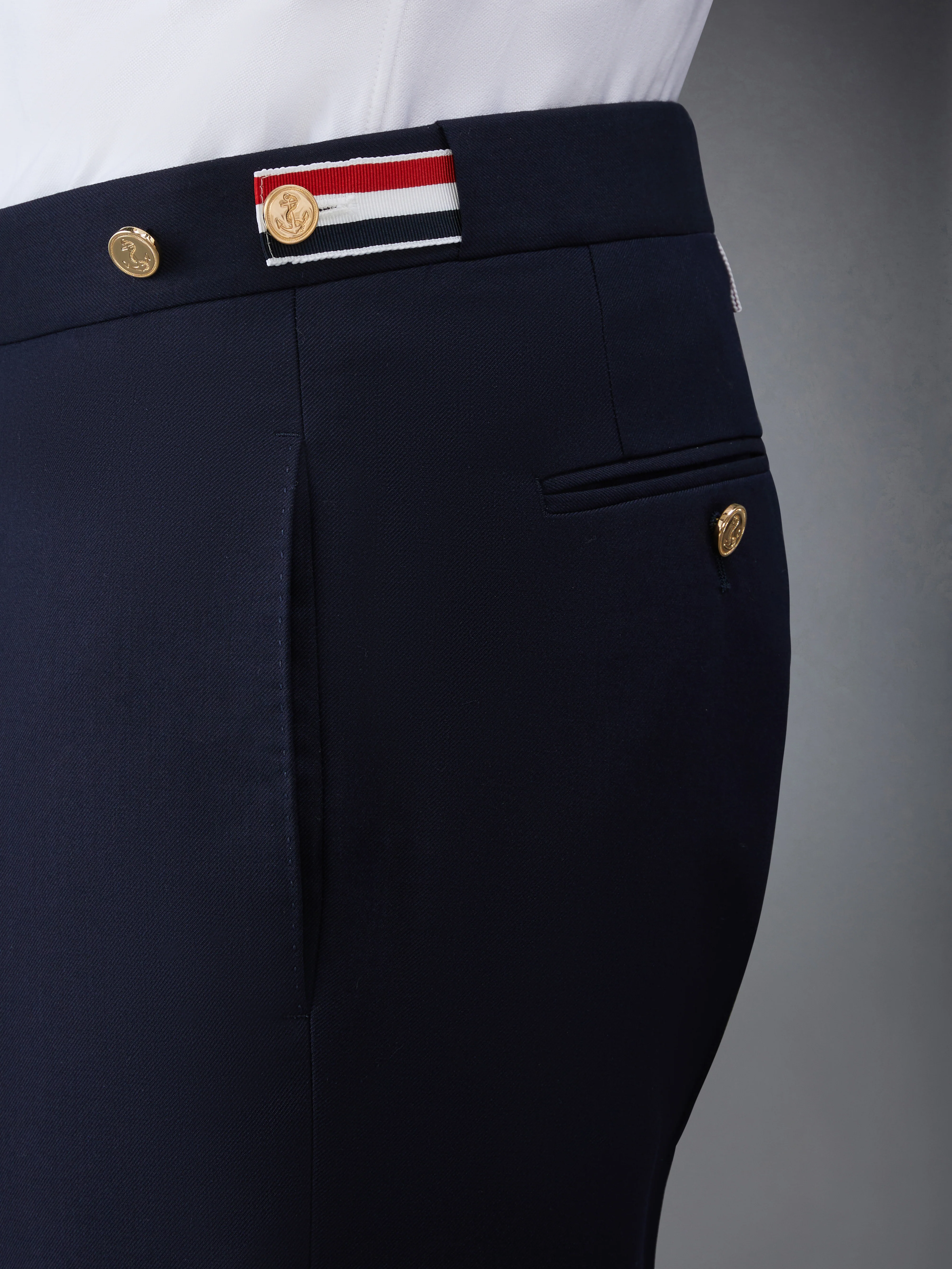 SUPER 120's TWILL LOW RISE TROUSER - Image 4