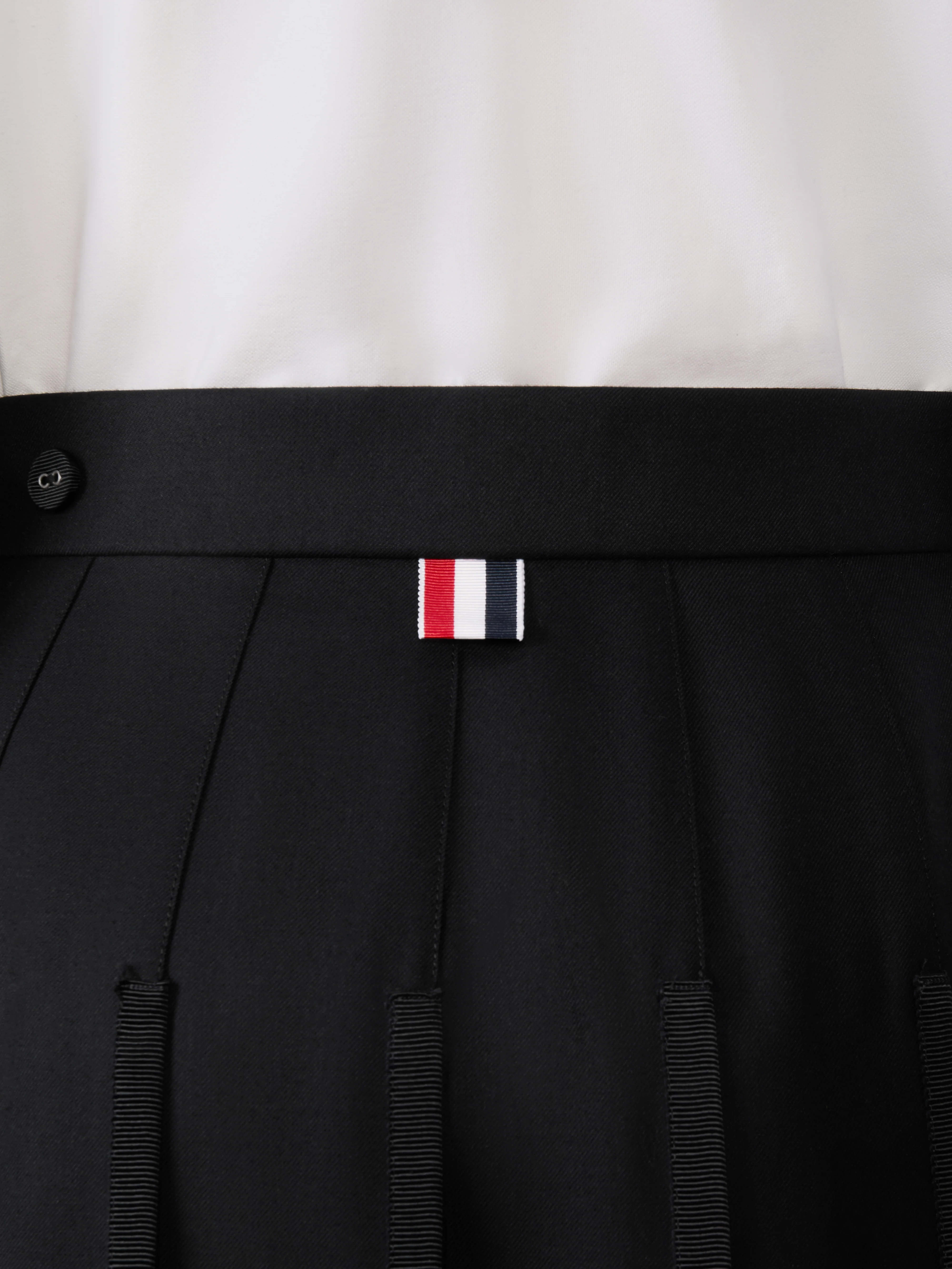 SUPER 120'S TWILL PLEATED SKIRT - Image 6