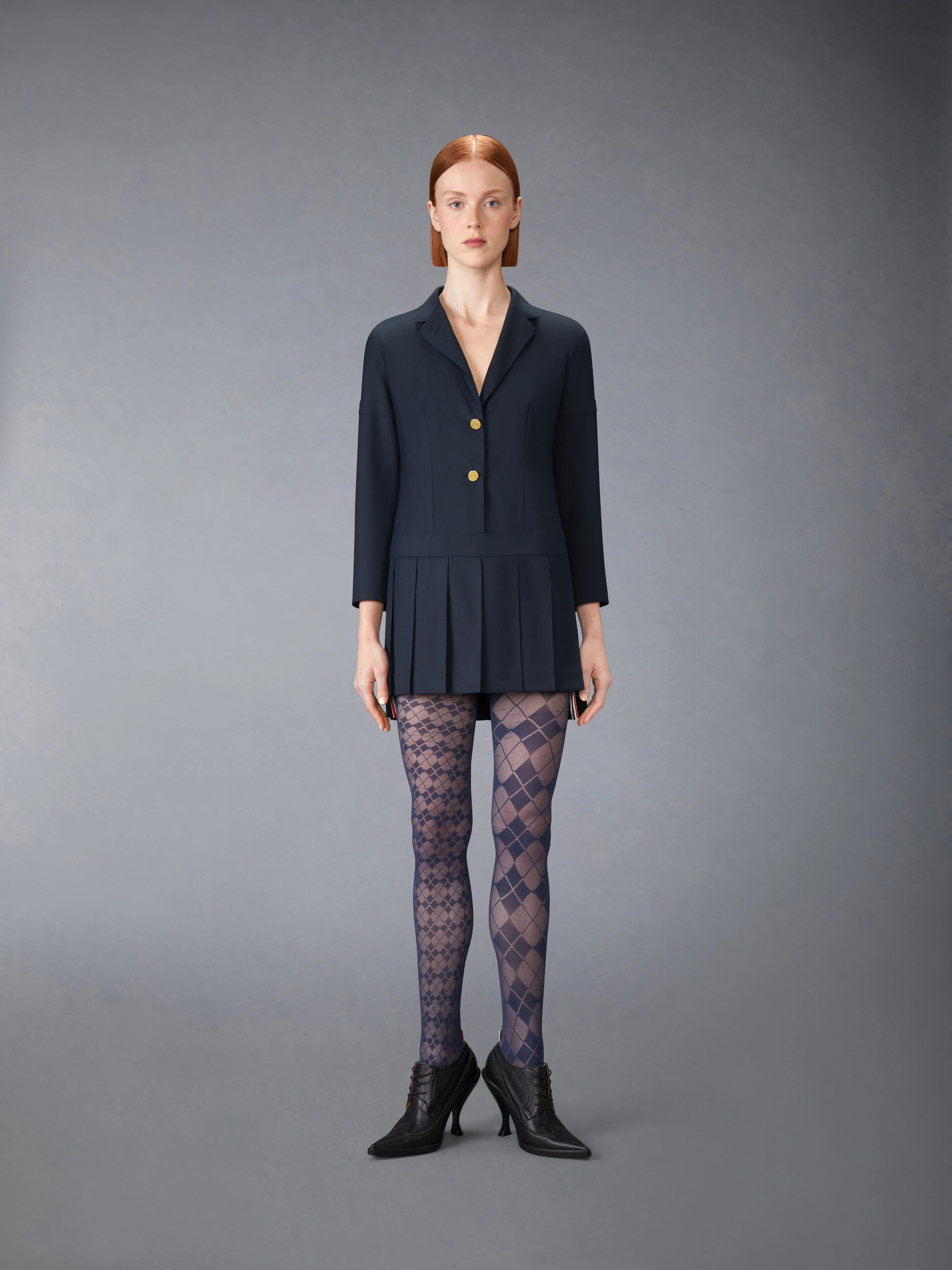 SUPER 120'S TWILL SPORTCOAT MINI DRESS - Image 3