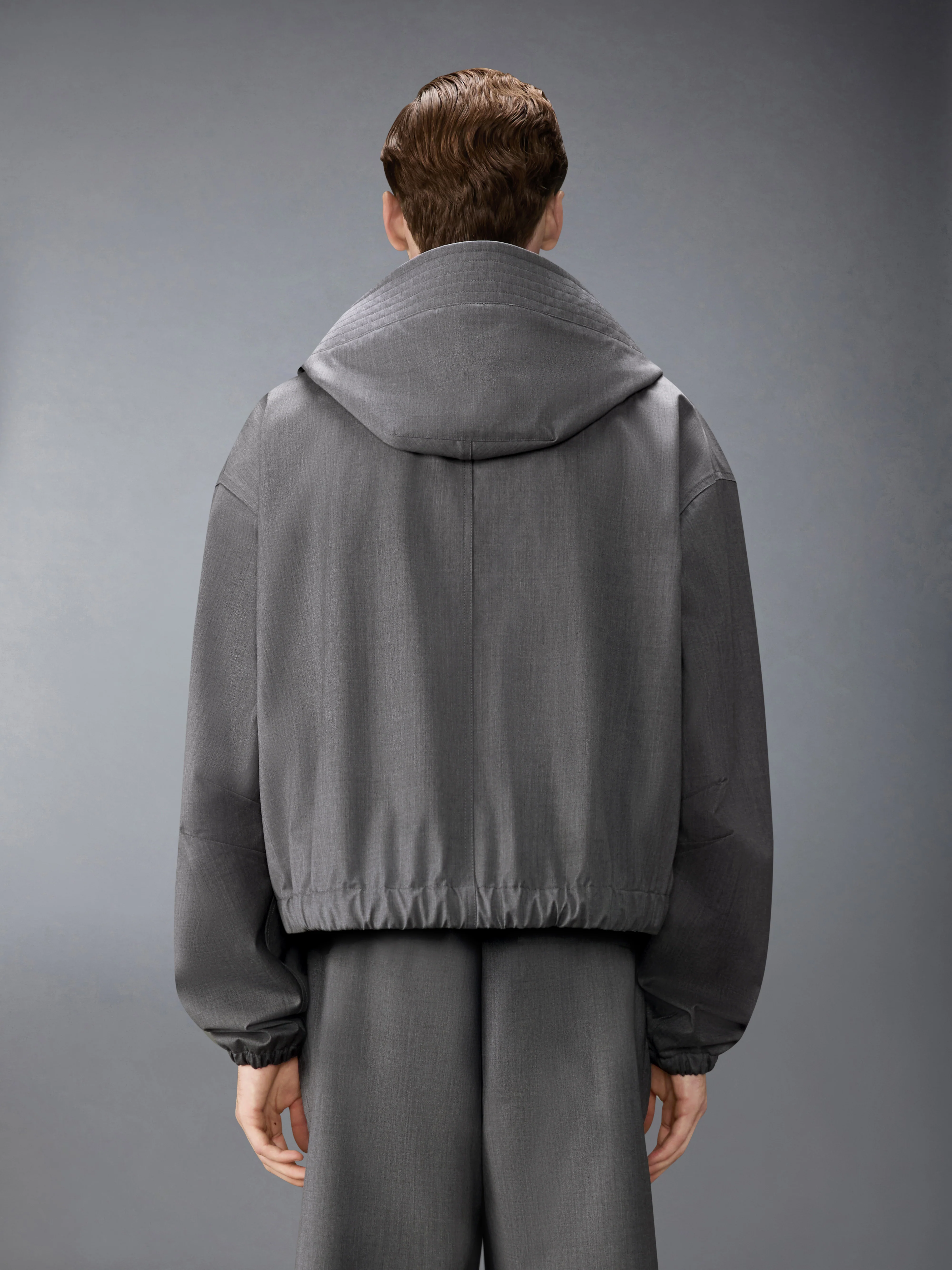 TECH WOOL TWILL 2-LAYER CROPPED PARKA - Image 5