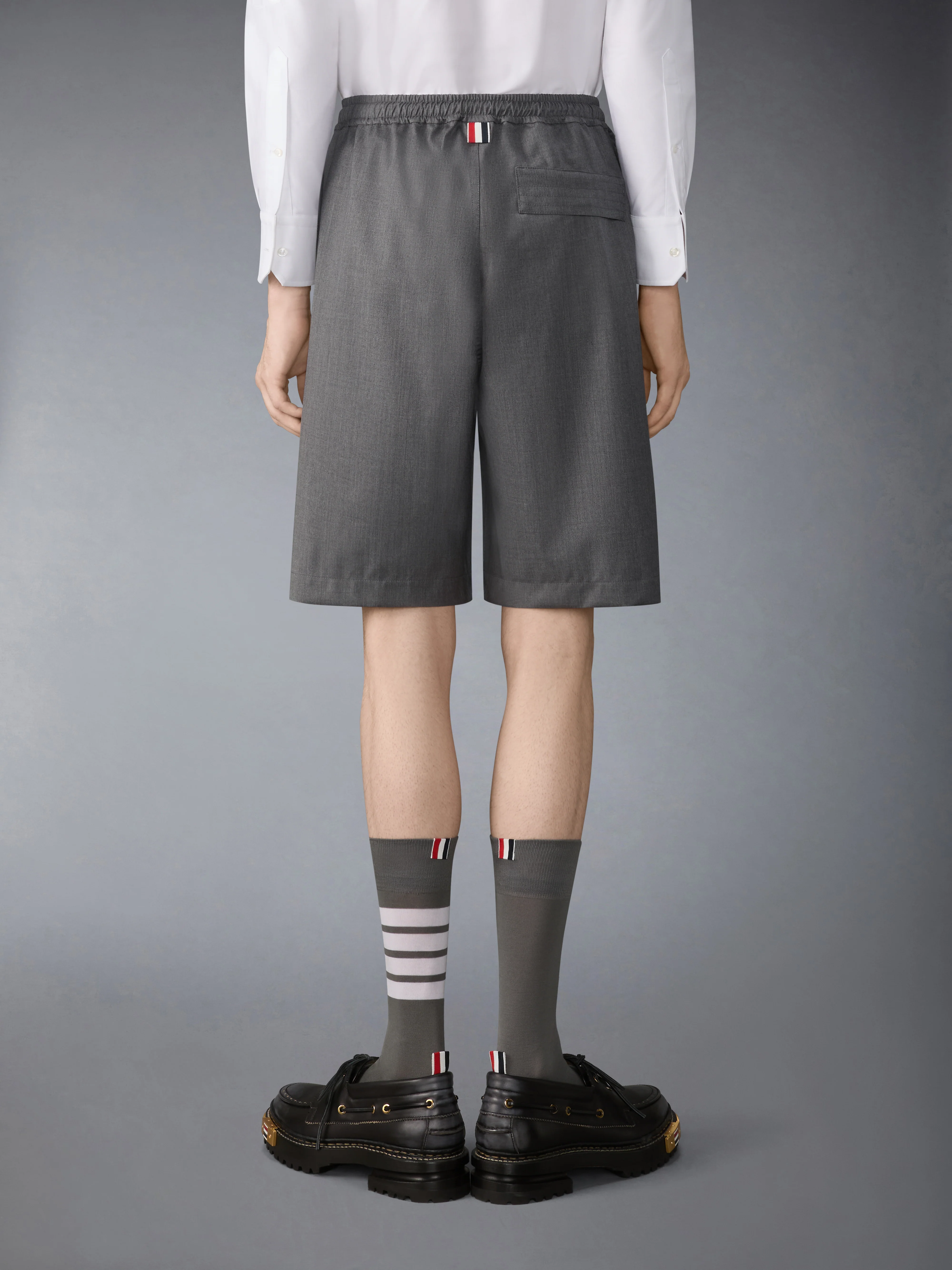 TECH WOOL TWILL TRACK SHORTS - Image 2