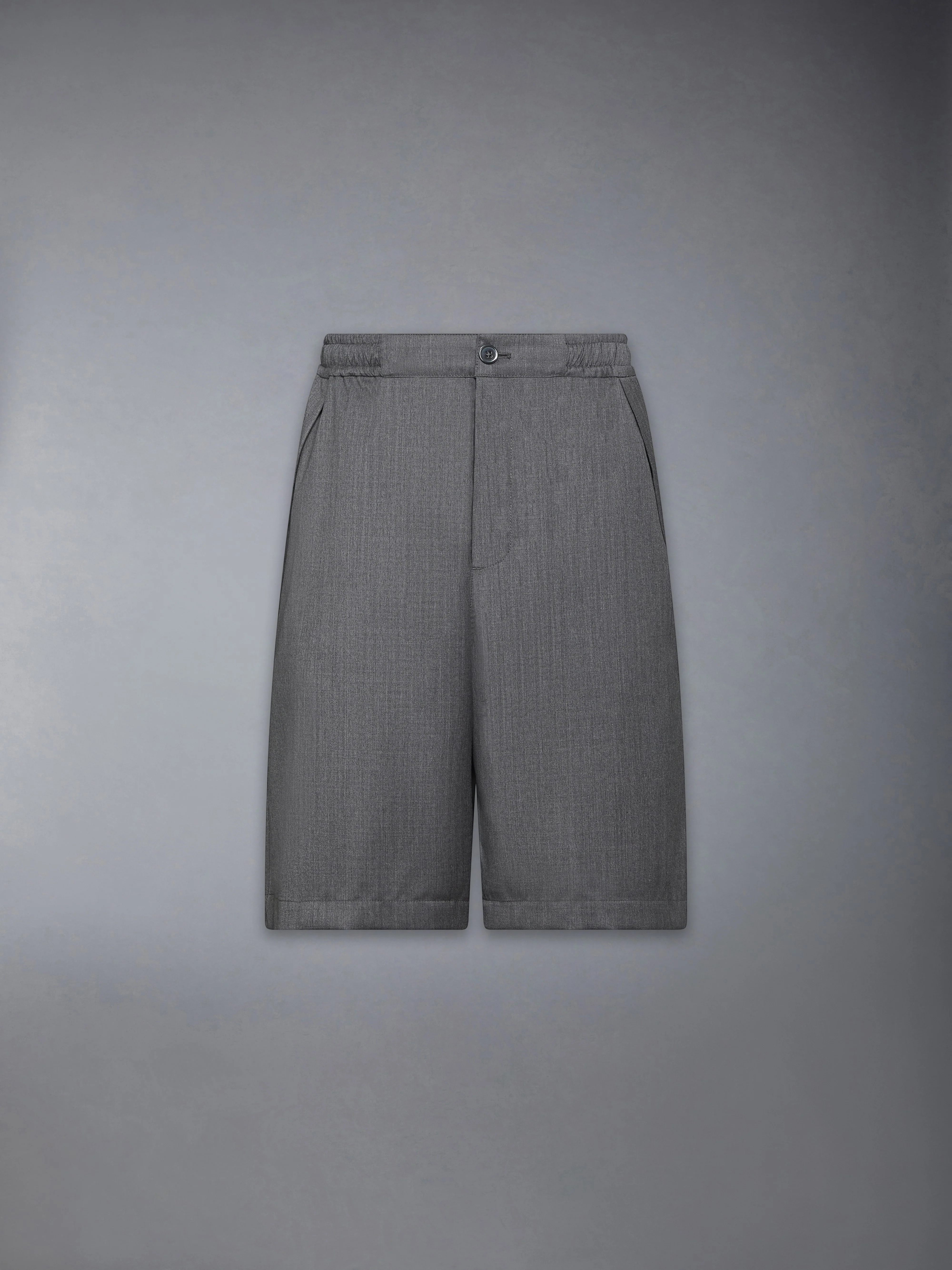 TECH WOOL TWILL TRACK SHORTS - Image 5
